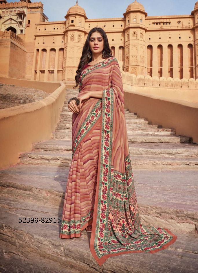 CREPY COLA 22 - CATALOG # 52396 (SET OF 11 SAREES) CREPY COLA 22 - CATALOG # 52396 (SET OF 11 SAREES)