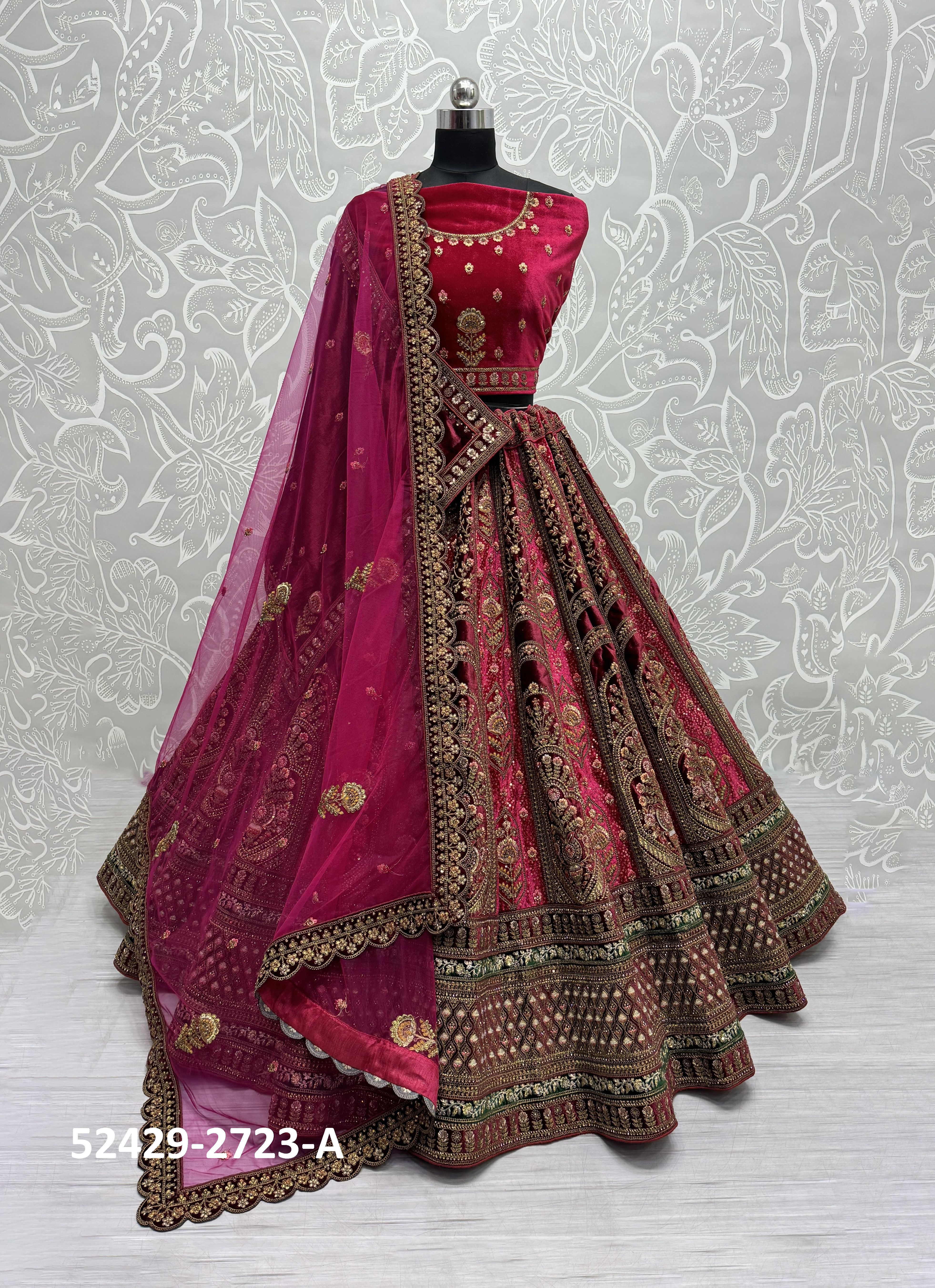 SERIES 2723 - CATALOG # 52429 (SET OF 2 LEHENGAS (SEMI-STITCHED)) SERIES 2723 - CATALOG # 52429 (SET OF 2 LEHENGAS (SEMI-STITCHED))