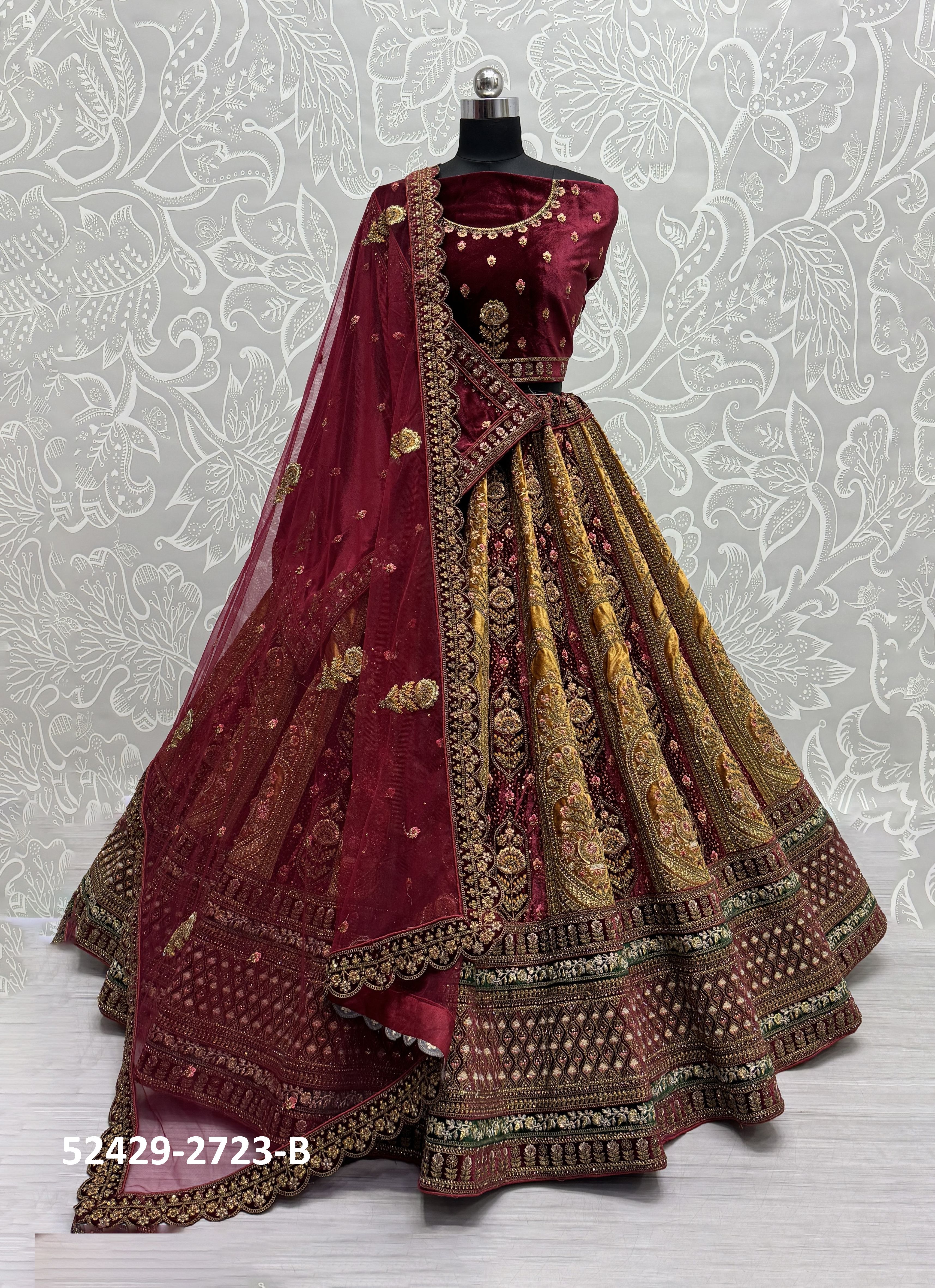 SERIES 2723 - CATALOG # 52429 (SET OF 2 LEHENGAS (SEMI-STITCHED)) SERIES 2723 - CATALOG # 52429 (SET OF 2 LEHENGAS (SEMI-STITCHED))