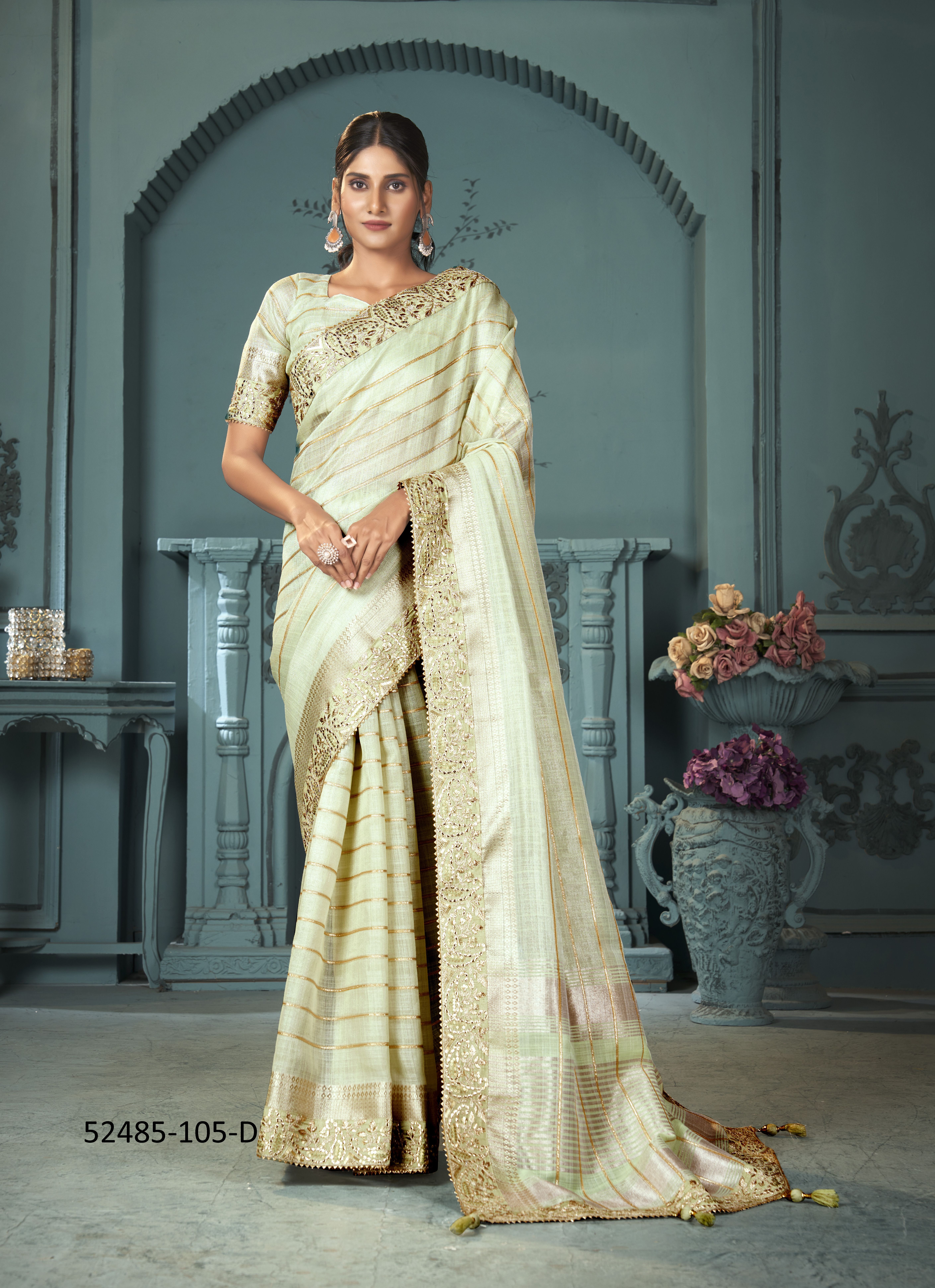 COLORS OF 105 - CATALOG # 52485 (SET OF 6 SAREES)