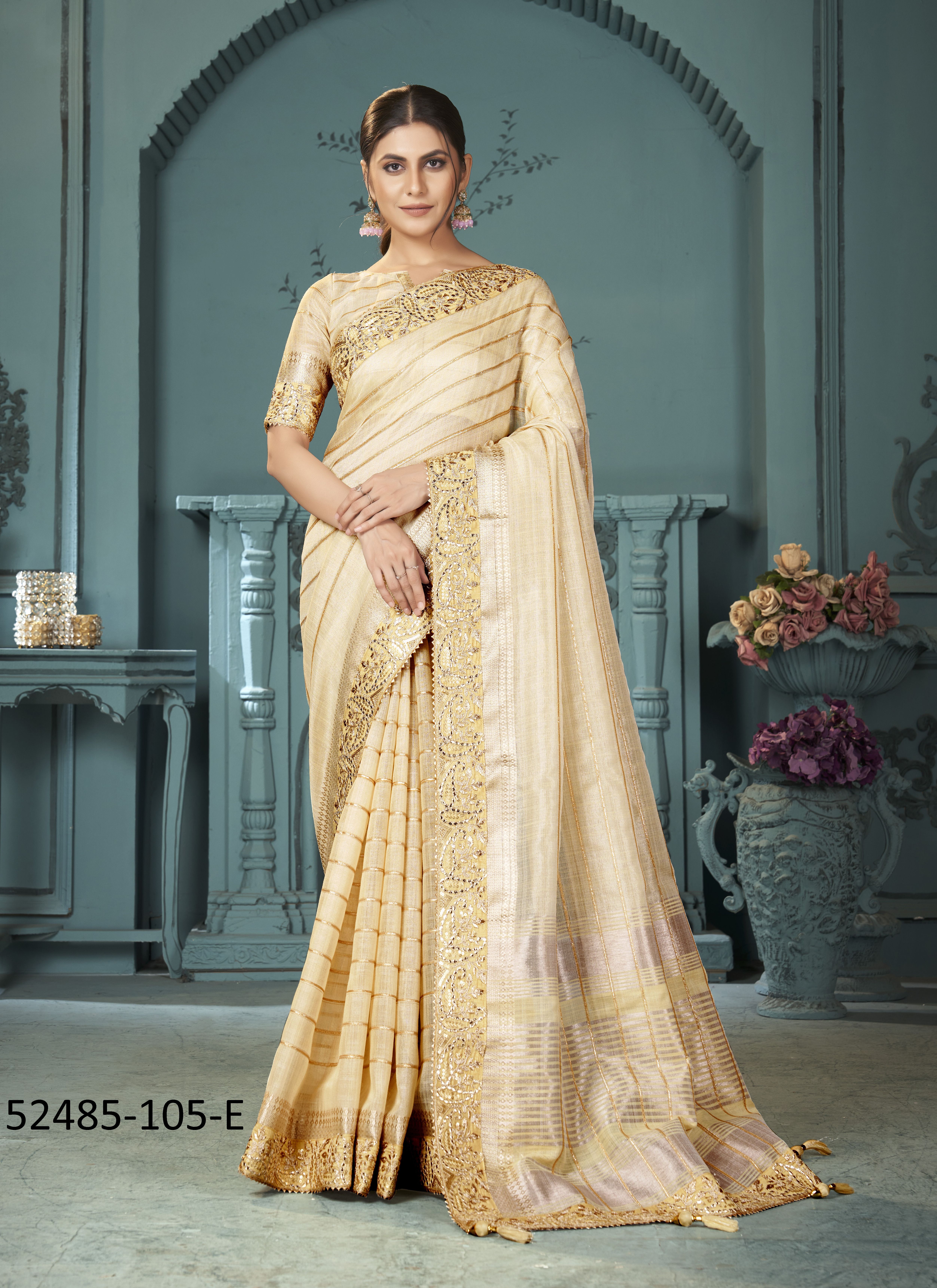 COLORS OF 105 - CATALOG # 52485 (SET OF 6 SAREES)