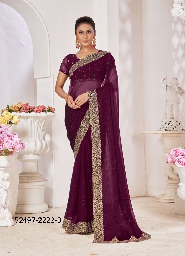 COLORS OF 2222 - CATALOG # 52497 (SET OF 4 SAREES) 