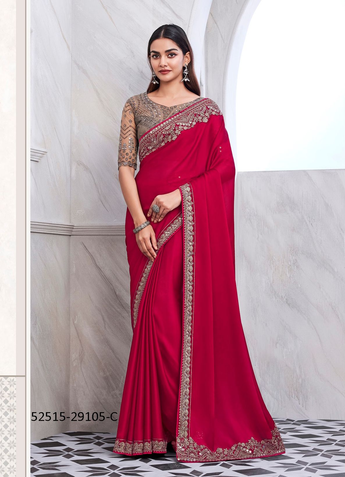 COLORS OF 29105 - CATALOG # 52515 (SET OF 6 SAREES)