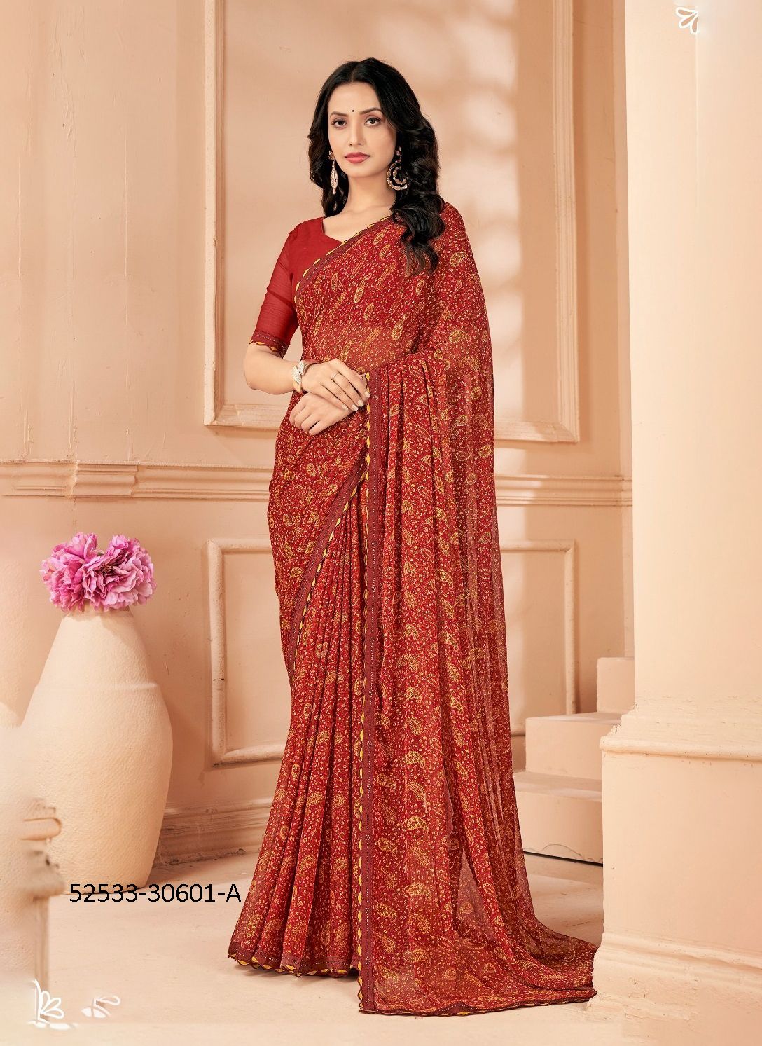 VANILLA 4 - CATALOG # 52533 (SET OF 12 SAREES) VANILLA 4 - CATALOG # 52533 (SET OF 12 SAREES)