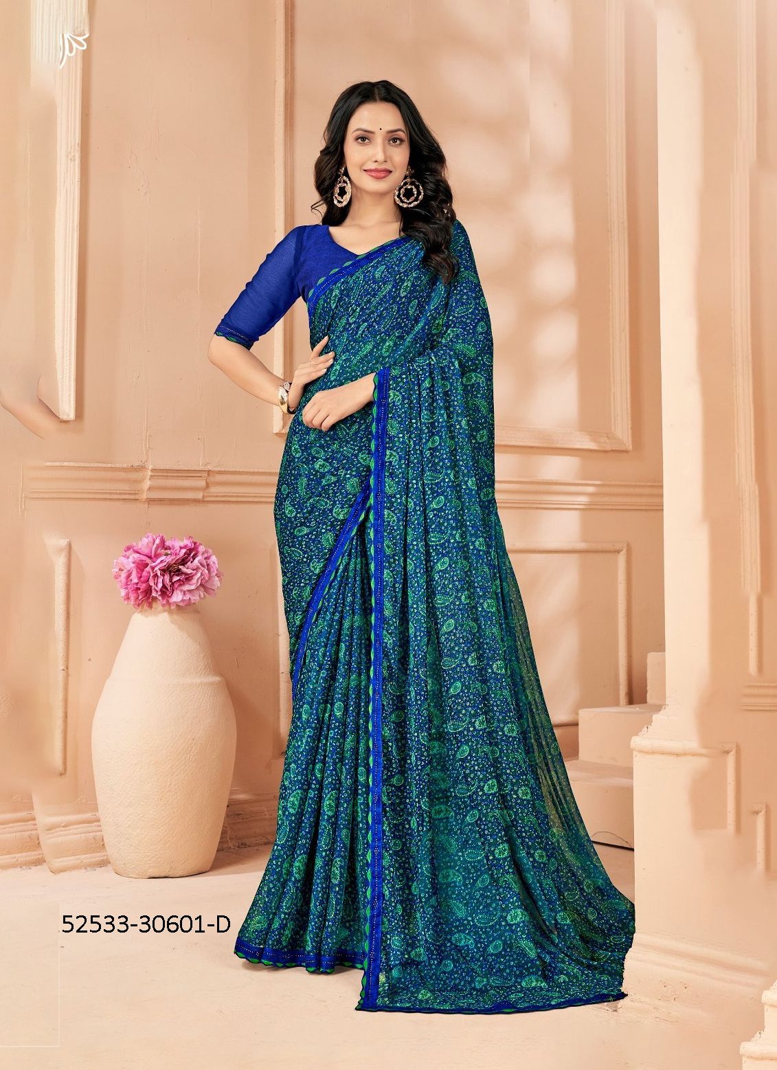 VANILLA 4 - CATALOG # 52533 (SET OF 12 SAREES) VANILLA 4 - CATALOG # 52533 (SET OF 12 SAREES)