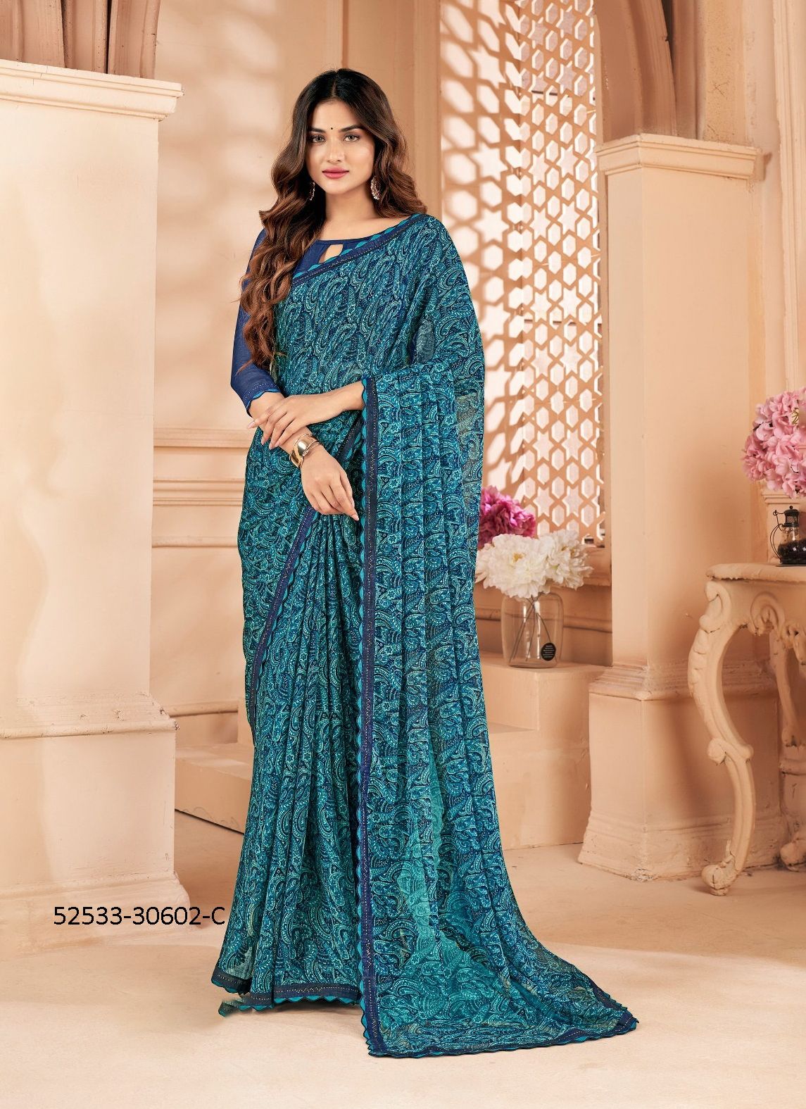 VANILLA 4 - CATALOG # 52533 (SET OF 12 SAREES) VANILLA 4 - CATALOG # 52533 (SET OF 12 SAREES)