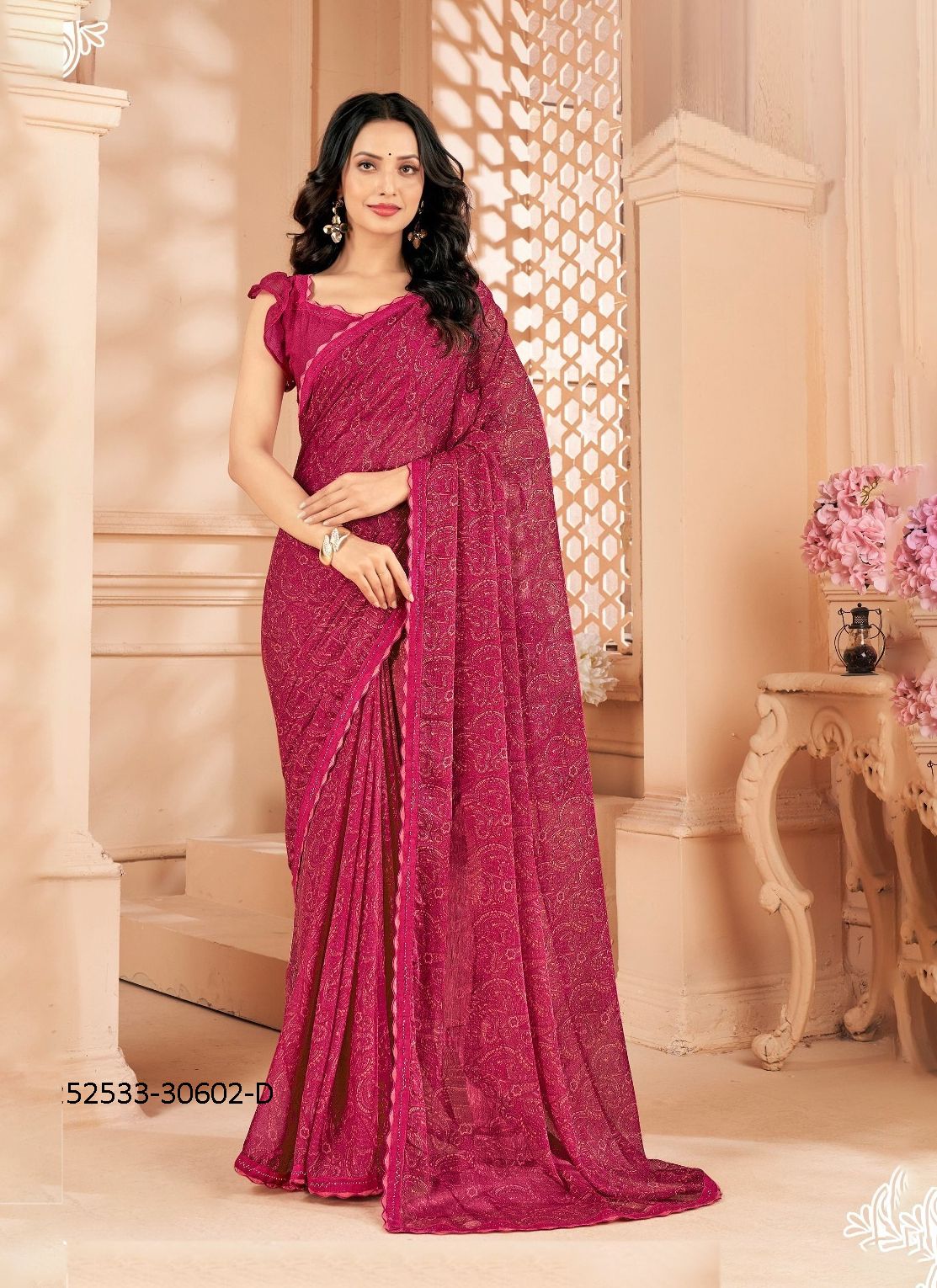 VANILLA 4 - CATALOG # 52533 (SET OF 12 SAREES) VANILLA 4 - CATALOG # 52533 (SET OF 12 SAREES)