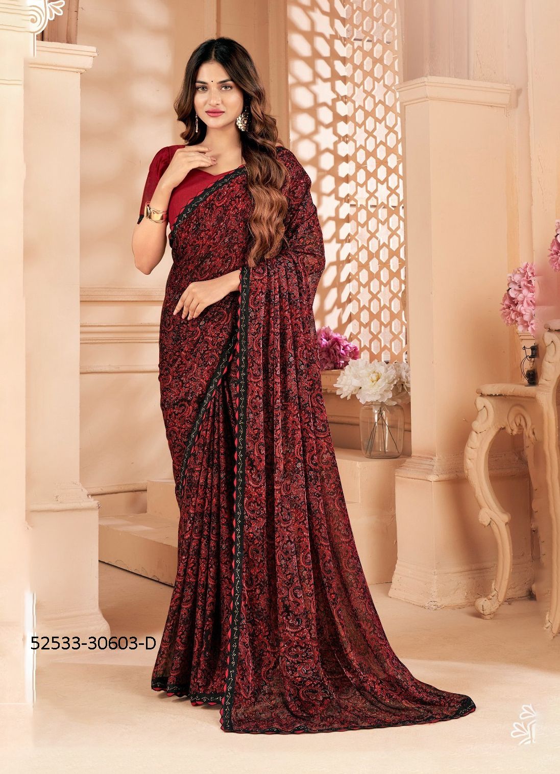 VANILLA 4 - CATALOG # 52533 (SET OF 12 SAREES) VANILLA 4 - CATALOG # 52533 (SET OF 12 SAREES)