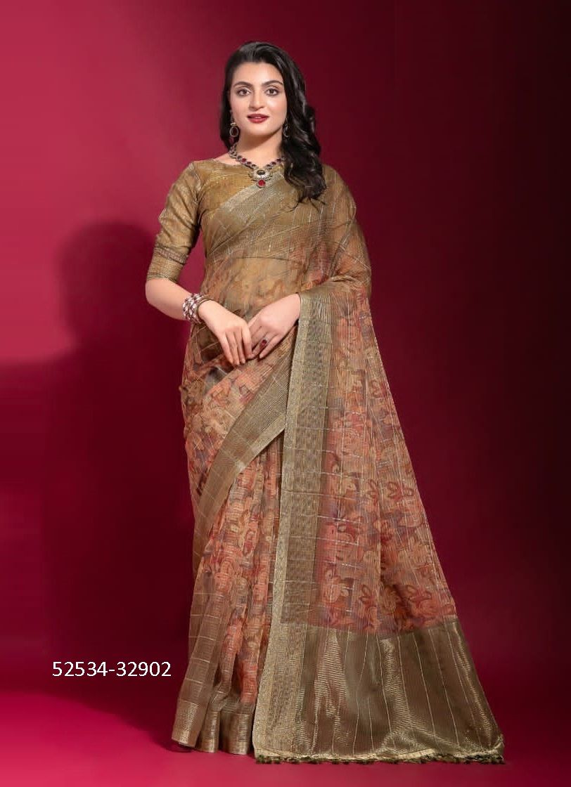 KRISHA - CATALOG # 52534 (SET OF 6 SAREES) KRISHA - CATALOG # 52534 (SET OF 6 SAREES)