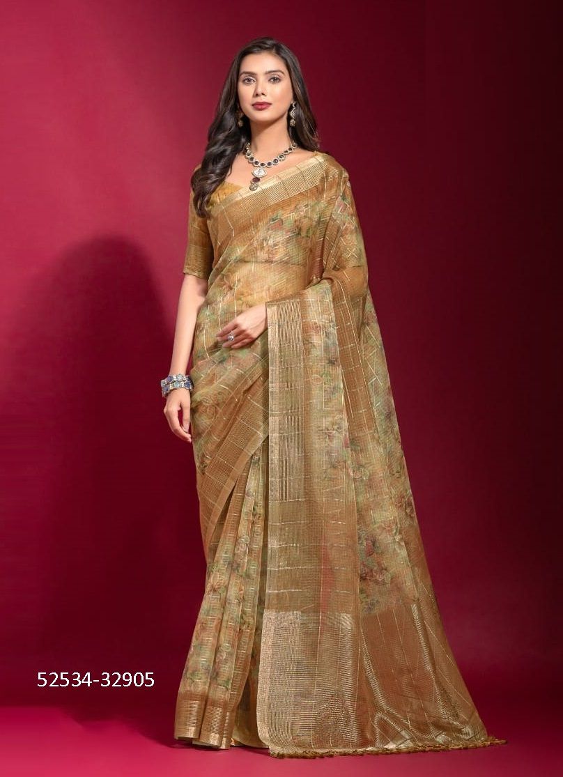 KRISHA - CATALOG # 52534 (SET OF 6 SAREES) KRISHA - CATALOG # 52534 (SET OF 6 SAREES)