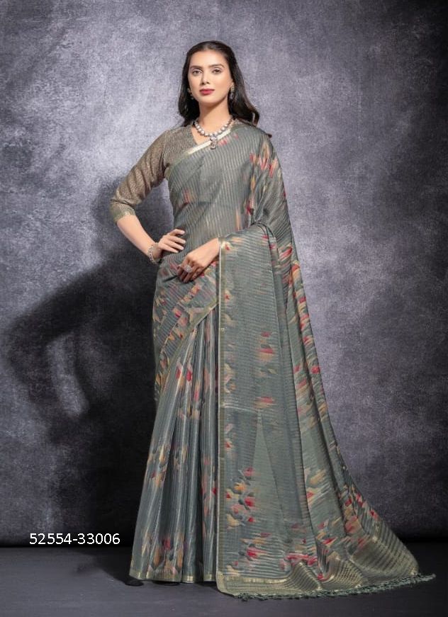 KAMYAA - CATALOG # 52554 (SET OF 6 SAREES) KAMYAA - CATALOG # 52554 (SET OF 6 SAREES)