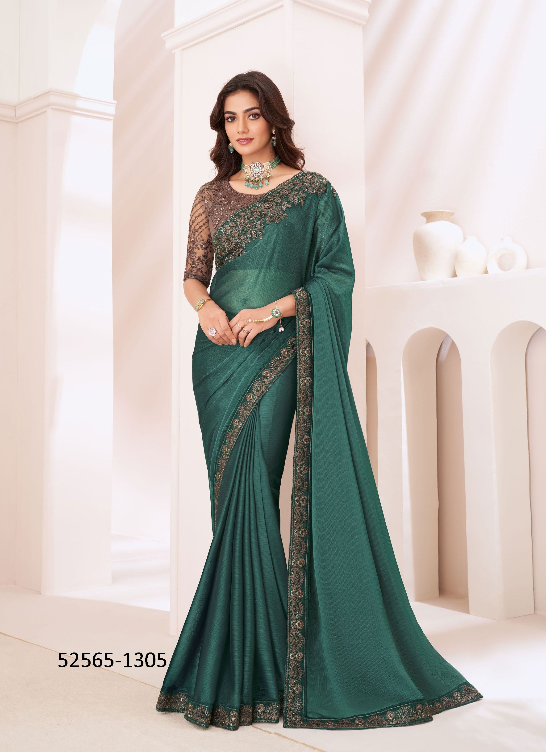 SANDALWOOD 13 - CATALOG # 52565 (SET OF 18 SAREES) SANDALWOOD 13 - CATALOG # 52565 (SET OF 18 SAREES)