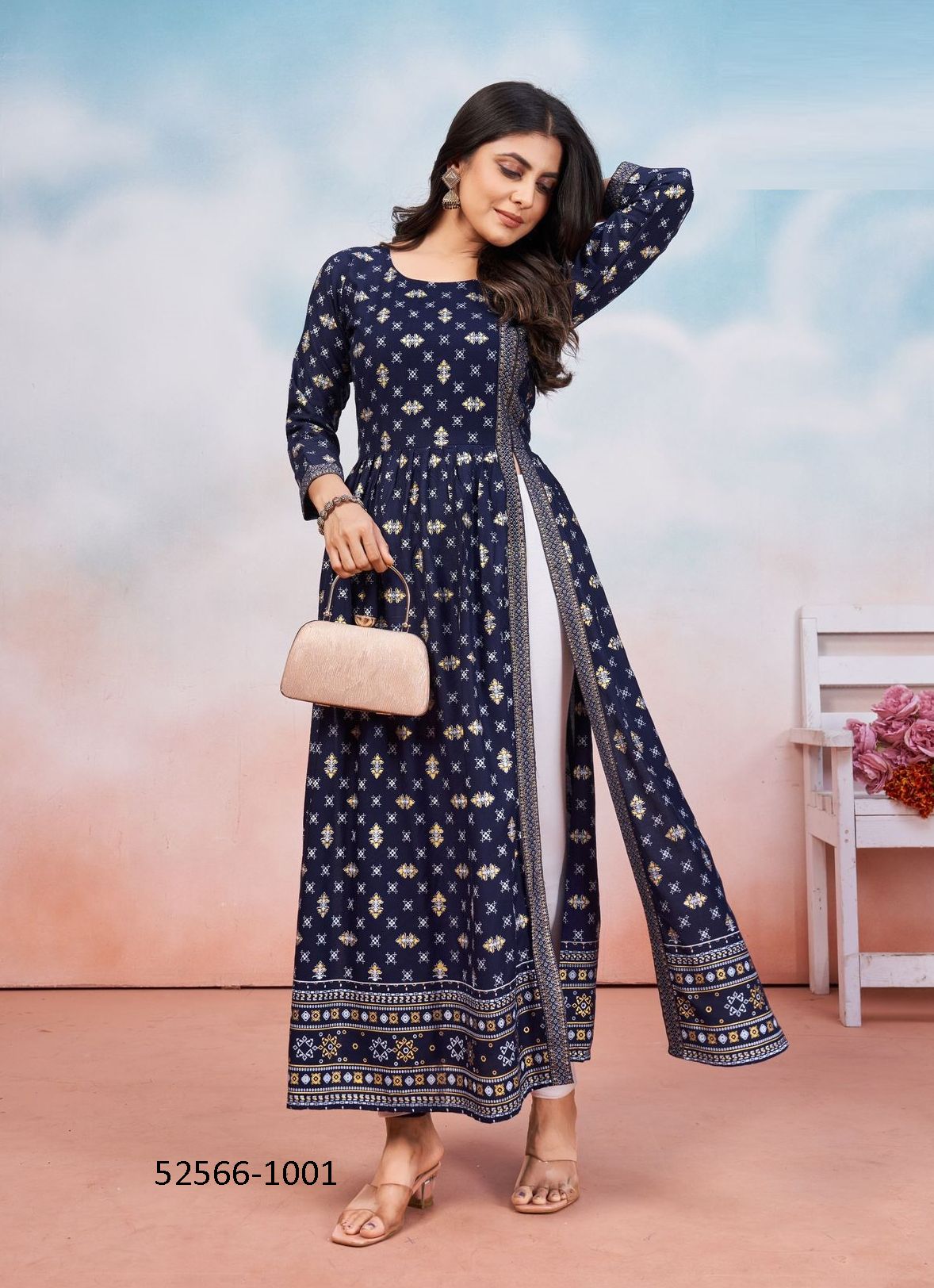 TAUBA TAUBA - CATALOG # 52566 (SET OF 6 READYMADE KURTIS) TAUBA TAUBA - CATALOG # 52566 (SET OF 6 READYMADE KURTIS)