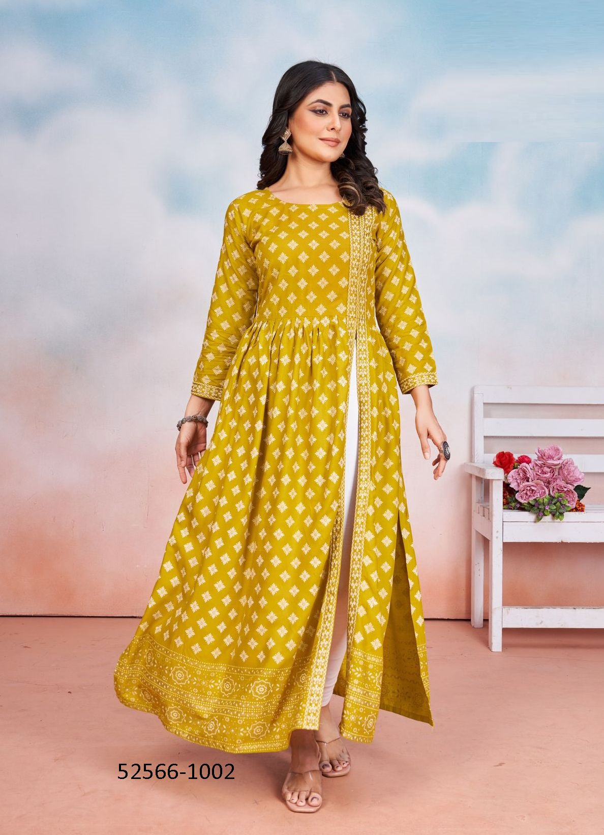 TAUBA TAUBA - CATALOG # 52566 (SET OF 6 READYMADE KURTIS) TAUBA TAUBA - CATALOG # 52566 (SET OF 6 READYMADE KURTIS)