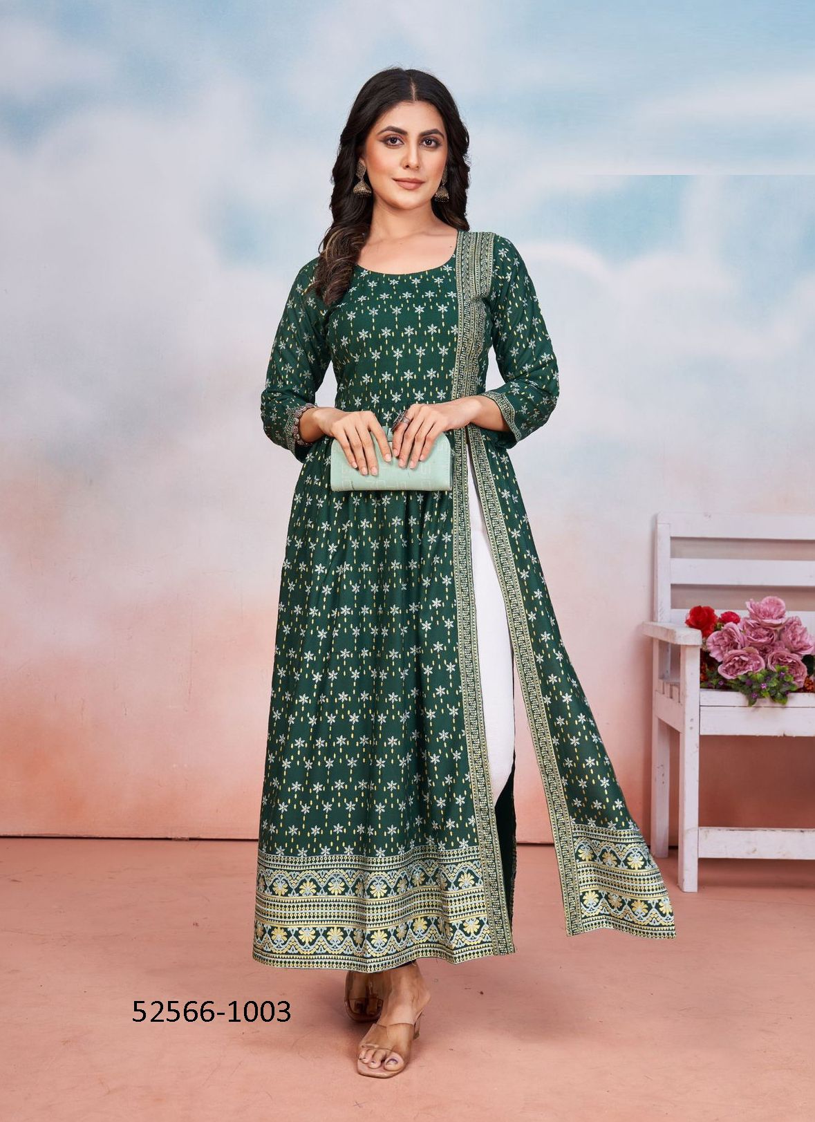 TAUBA TAUBA - CATALOG # 52566 (SET OF 6 READYMADE KURTIS) TAUBA TAUBA - CATALOG # 52566 (SET OF 6 READYMADE KURTIS)