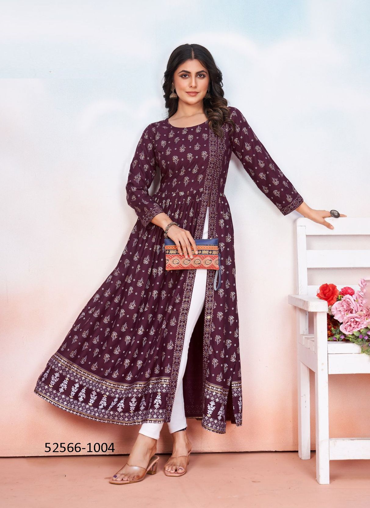TAUBA TAUBA - CATALOG # 52566 (SET OF 6 READYMADE KURTIS) TAUBA TAUBA - CATALOG # 52566 (SET OF 6 READYMADE KURTIS)