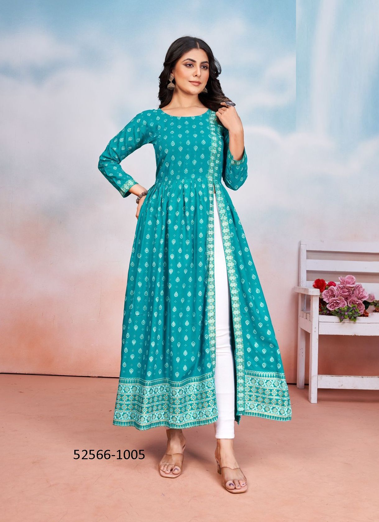 TAUBA TAUBA - CATALOG # 52566 (SET OF 6 READYMADE KURTIS) TAUBA TAUBA - CATALOG # 52566 (SET OF 6 READYMADE KURTIS)