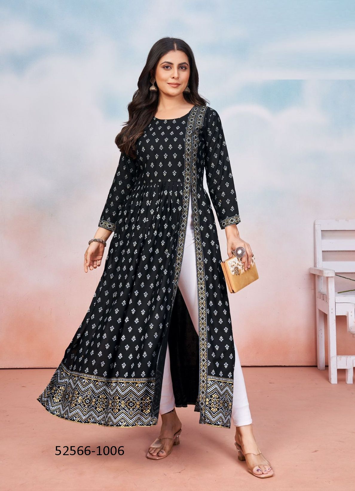 TAUBA TAUBA - CATALOG # 52566 (SET OF 6 READYMADE KURTIS) TAUBA TAUBA - CATALOG # 52566 (SET OF 6 READYMADE KURTIS)