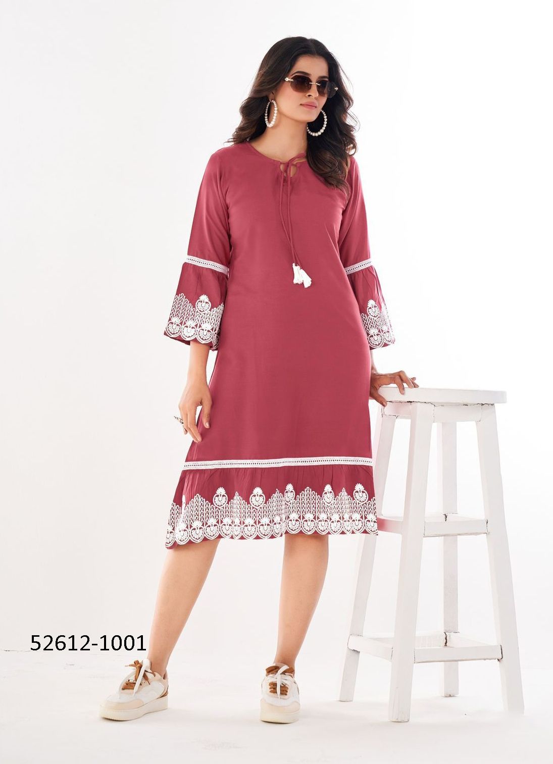 WIMBLEDON - CATALOG # 52612 (SET OF 6 READYMADE KURTIS) WIMBLEDON - CATALOG # 52612 (SET OF 6 READYMADE KURTIS)