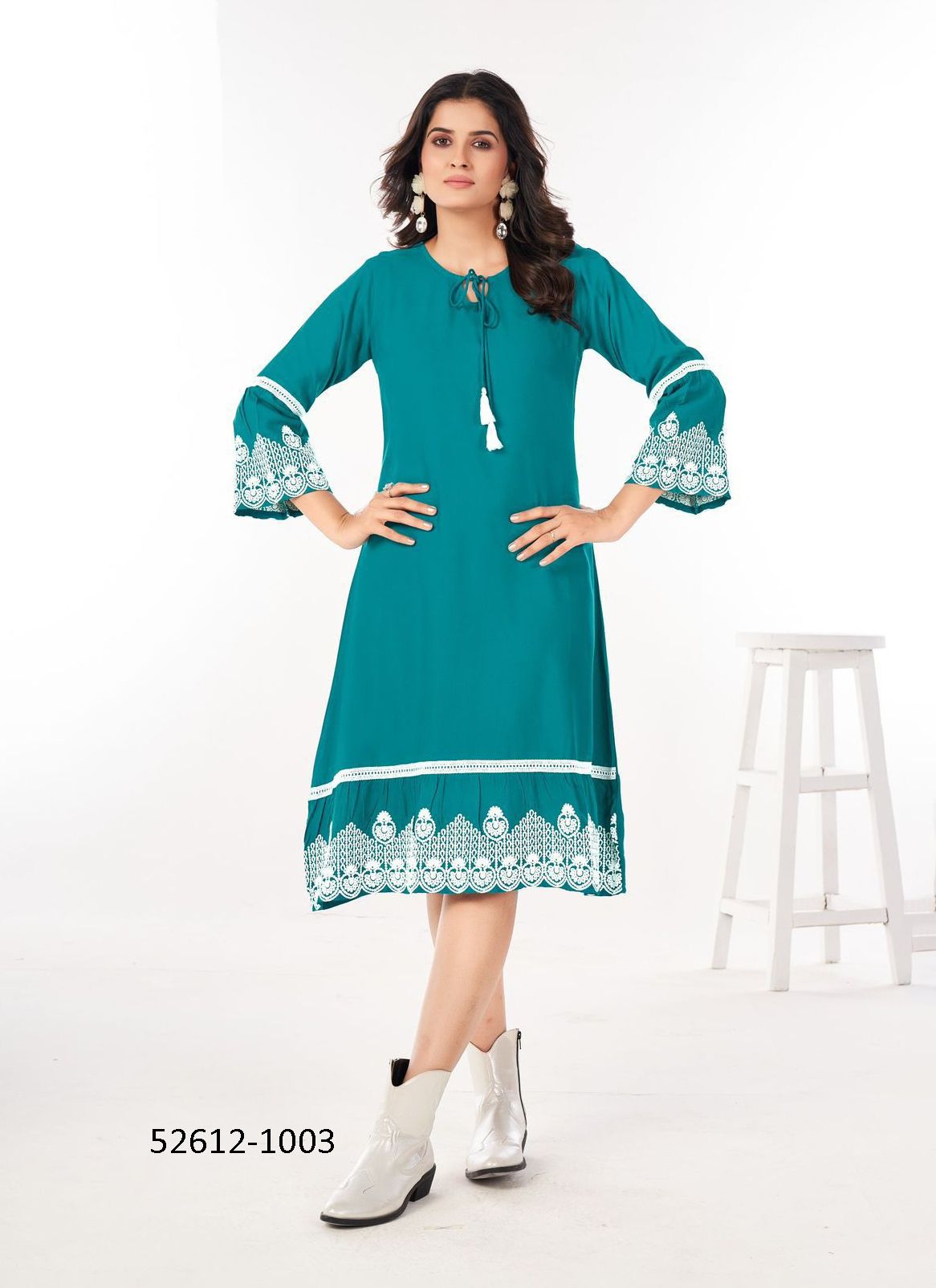 WIMBLEDON - CATALOG # 52612 (SET OF 6 READYMADE KURTIS) WIMBLEDON - CATALOG # 52612 (SET OF 6 READYMADE KURTIS)