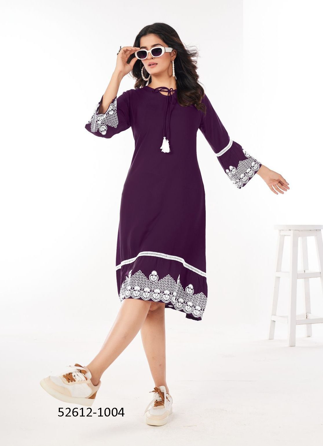 WIMBLEDON - CATALOG # 52612 (SET OF 6 READYMADE KURTIS) WIMBLEDON - CATALOG # 52612 (SET OF 6 READYMADE KURTIS)