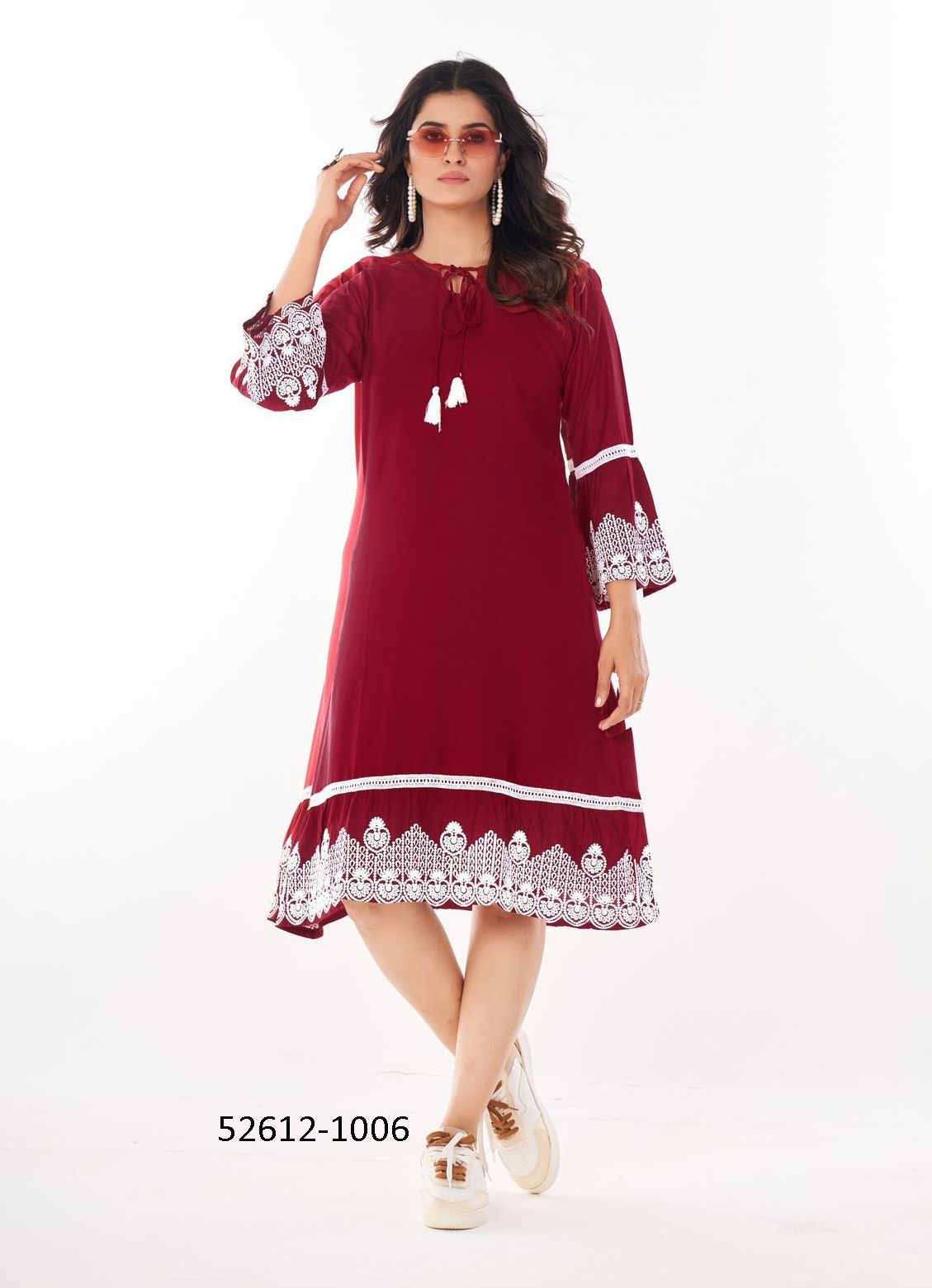 WIMBLEDON - CATALOG # 52612 (SET OF 6 READYMADE KURTIS) WIMBLEDON - CATALOG # 52612 (SET OF 6 READYMADE KURTIS)