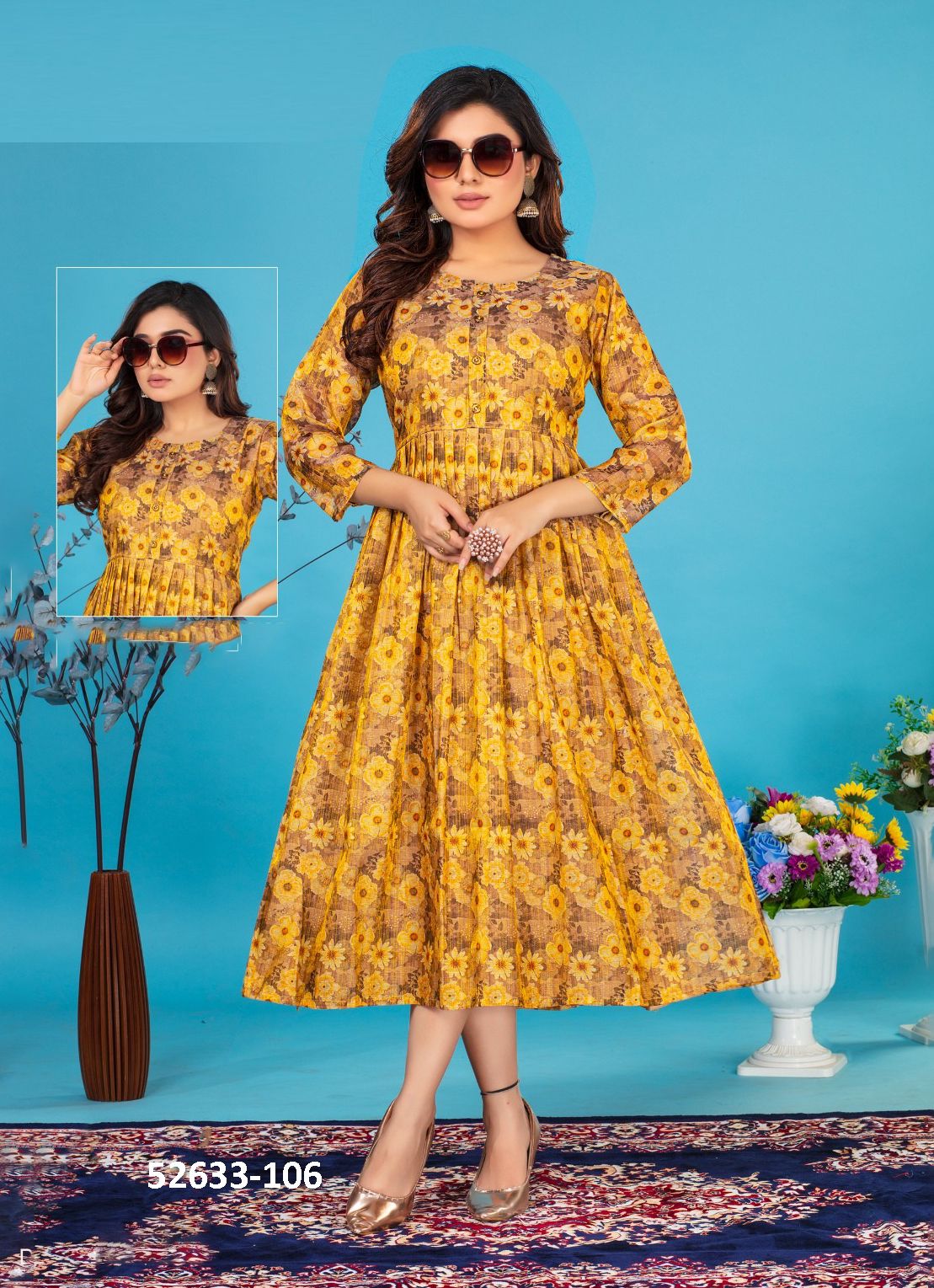 SEEMA - CATALOG # 52633 (SET OF 6 READYMADE KURTIS) SEEMA - CATALOG # 52633 (SET OF 6 READYMADE KURTIS)
