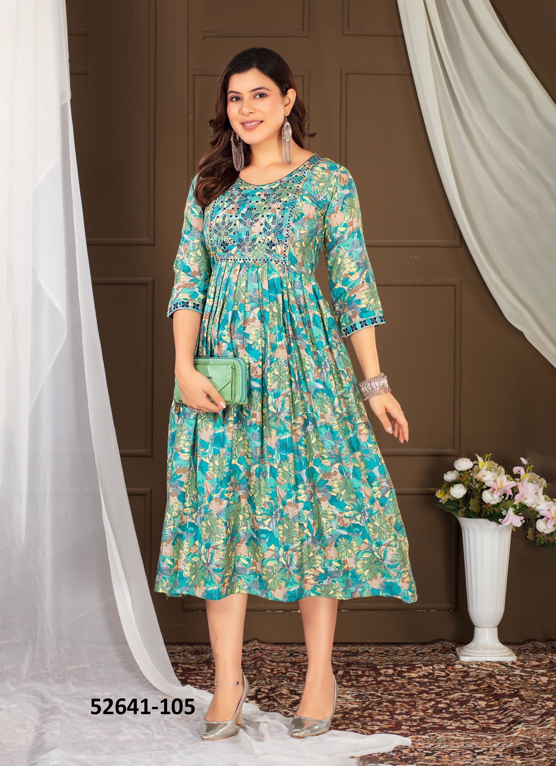 SARASWATI - CATALOG # 52641 (SET OF 6 READYMADE KURTIS) SARASWATI - CATALOG # 52641 (SET OF 6 READYMADE KURTIS)