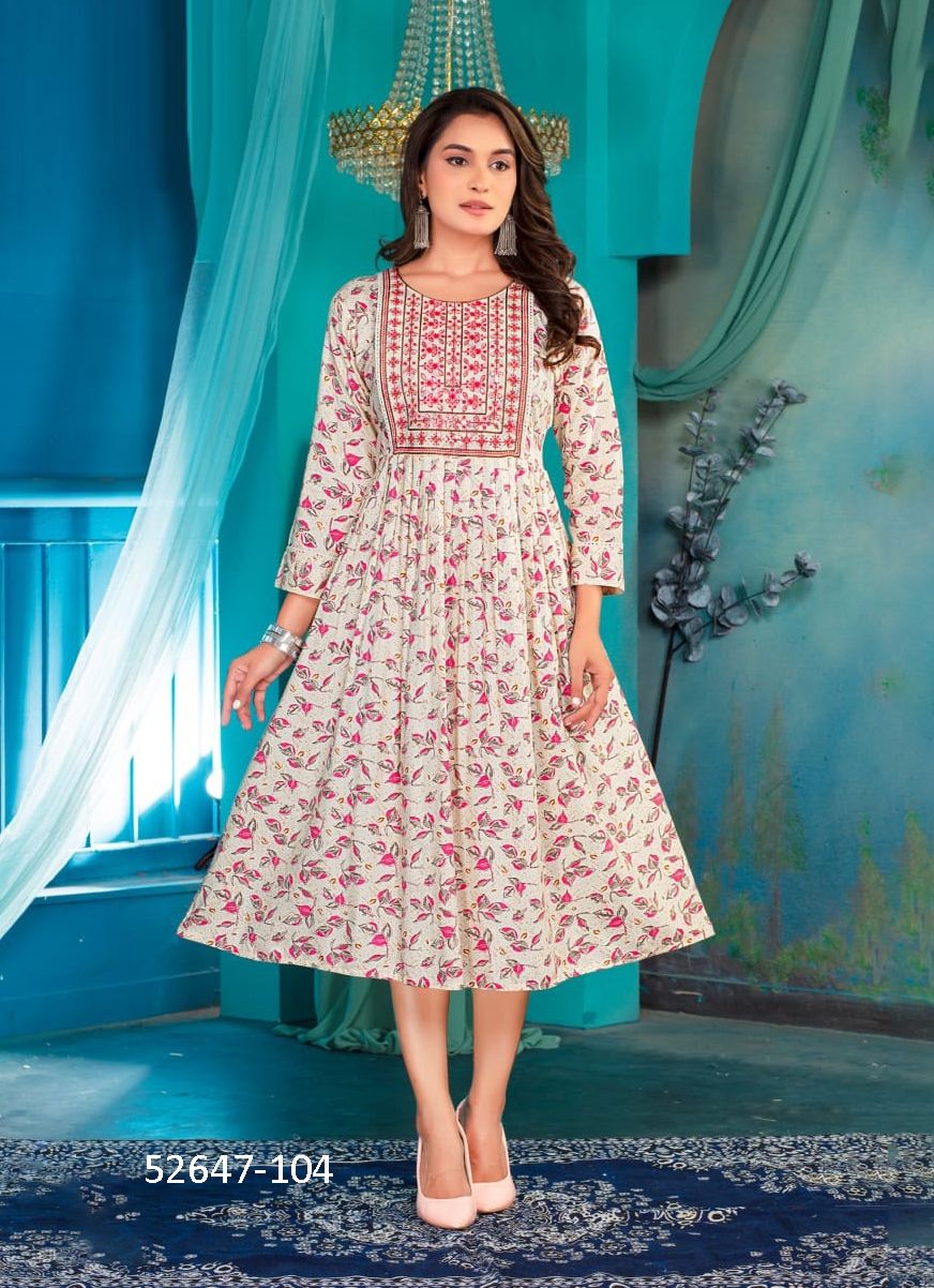 AVANTI - CATALOG # 52647 (SET OF 6 READYMADE KURTIS)