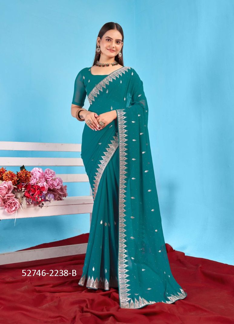 COLORS OF 2238 - CATALOG # 52746 (SET OF 4 SAREES)