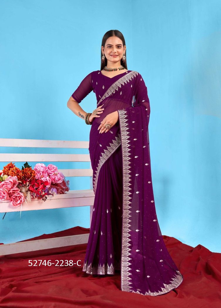 COLORS OF 2238 - CATALOG # 52746 (SET OF 4 SAREES)