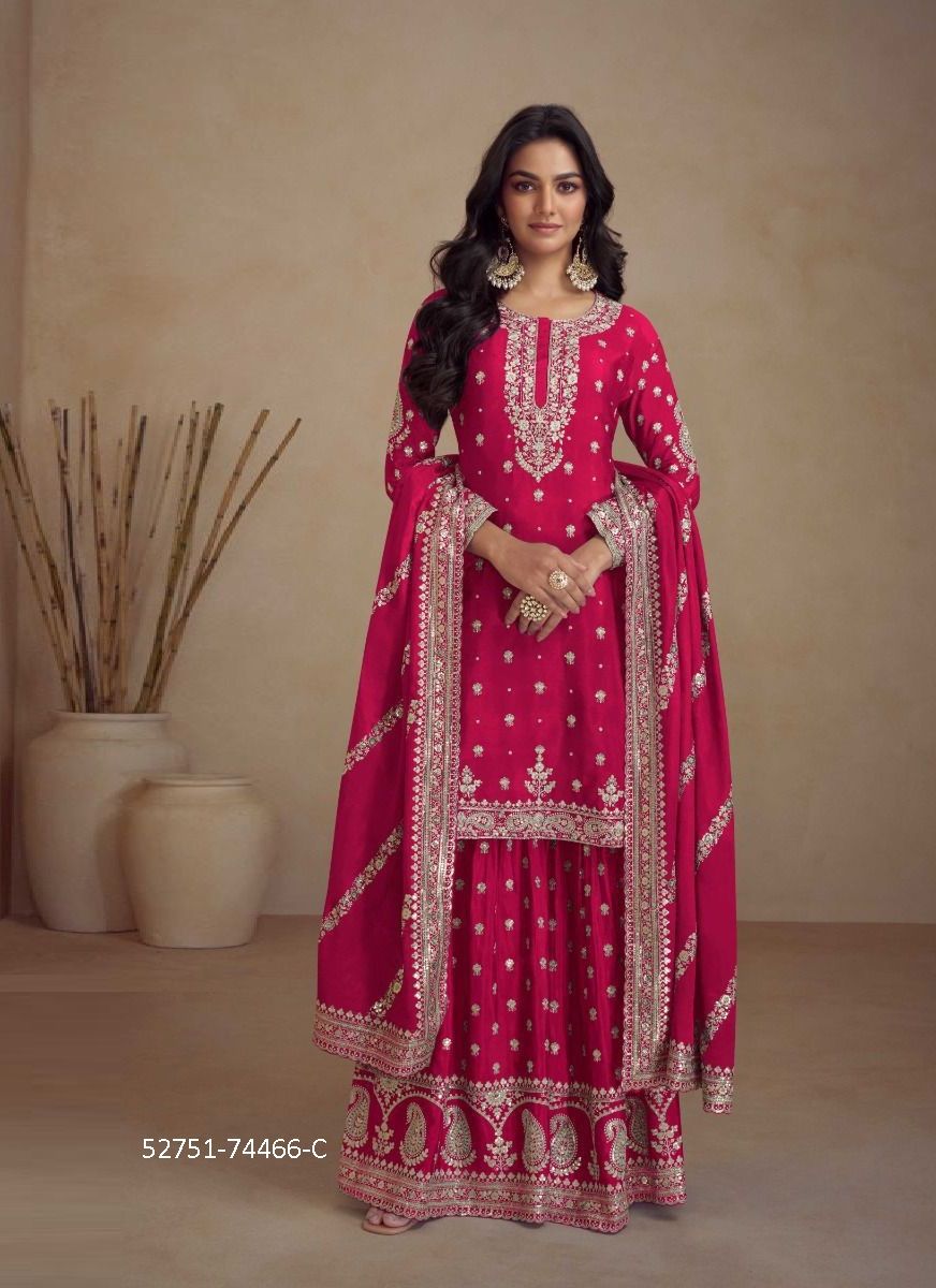 SADAF - CATALOG # 52751 (SET OF 5 READYMADE SUITS)