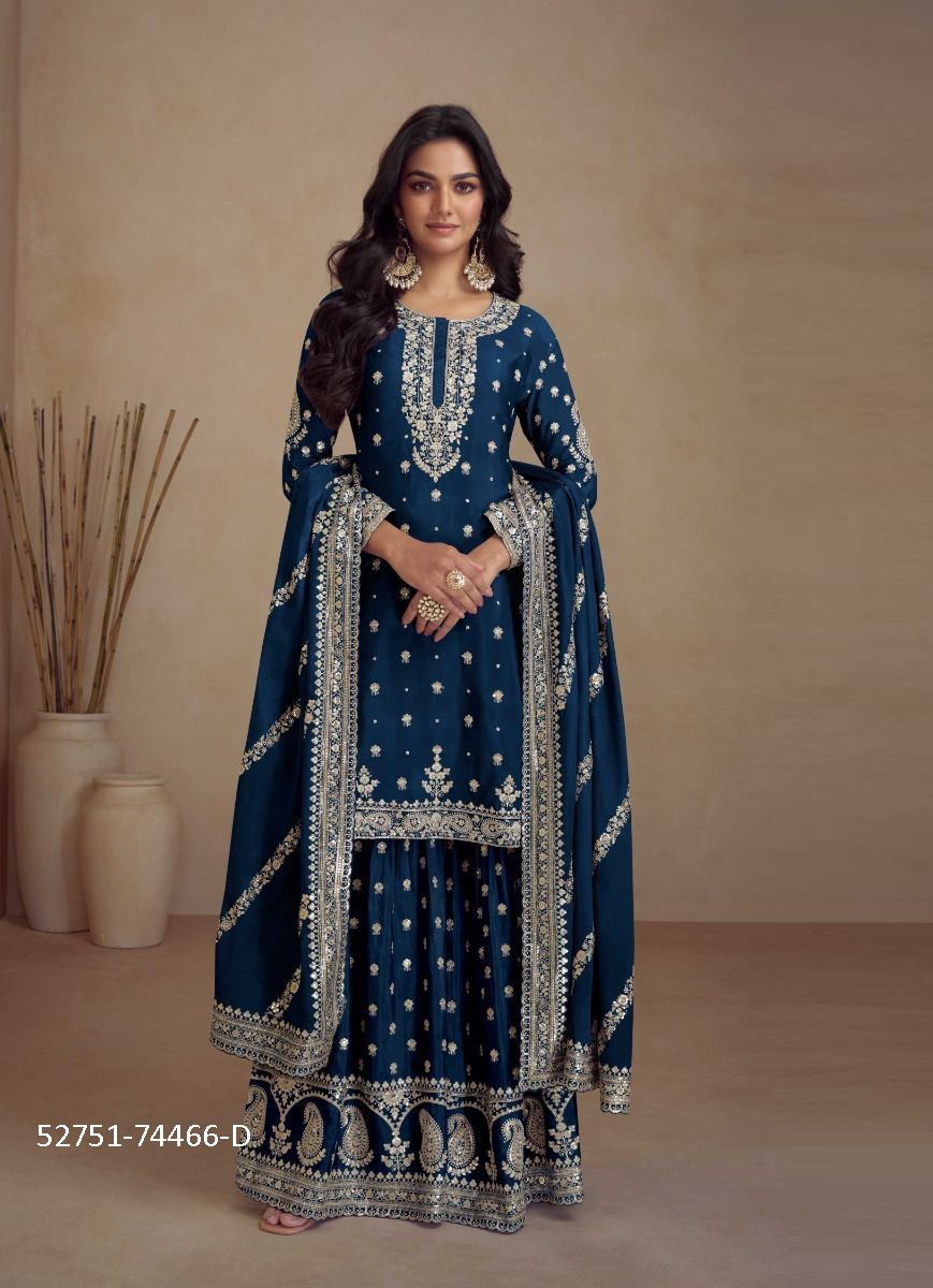 SADAF - CATALOG # 52751 (SET OF 5 READYMADE SUITS)