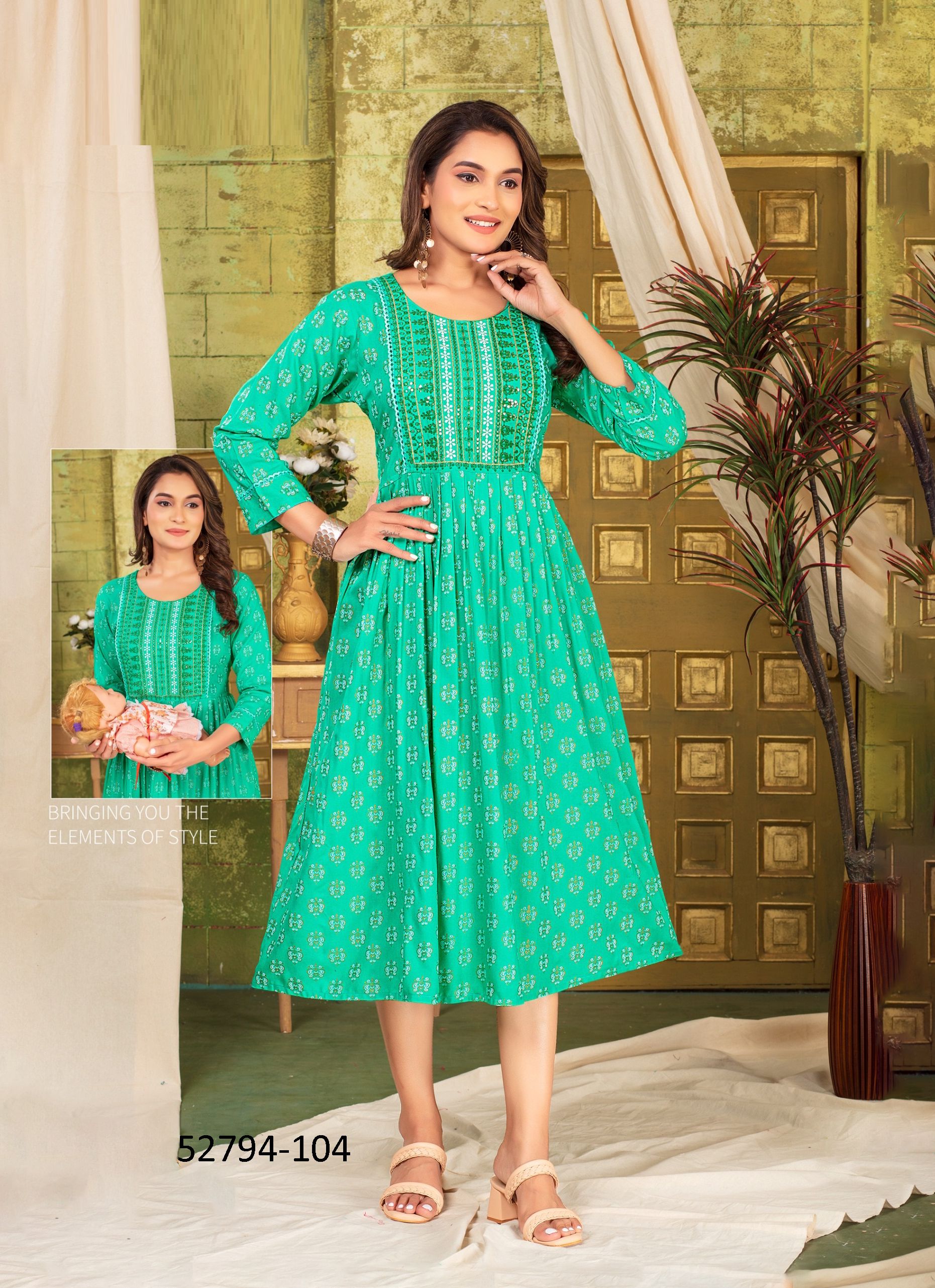 NILA - CATALOG # 52794 (SET OF 6 READYMADE KURTIS)