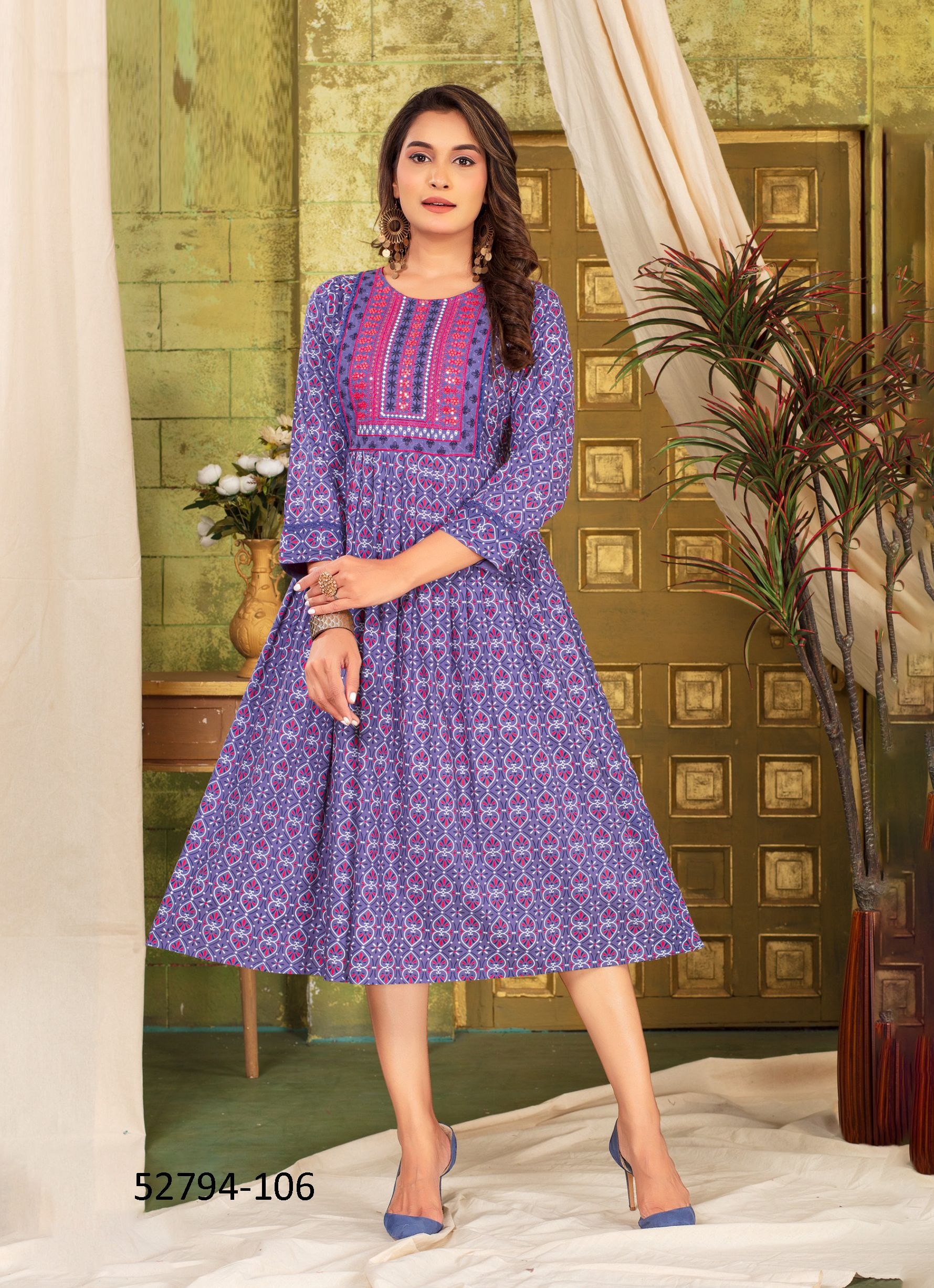NILA - CATALOG # 52794 (SET OF 6 READYMADE KURTIS)