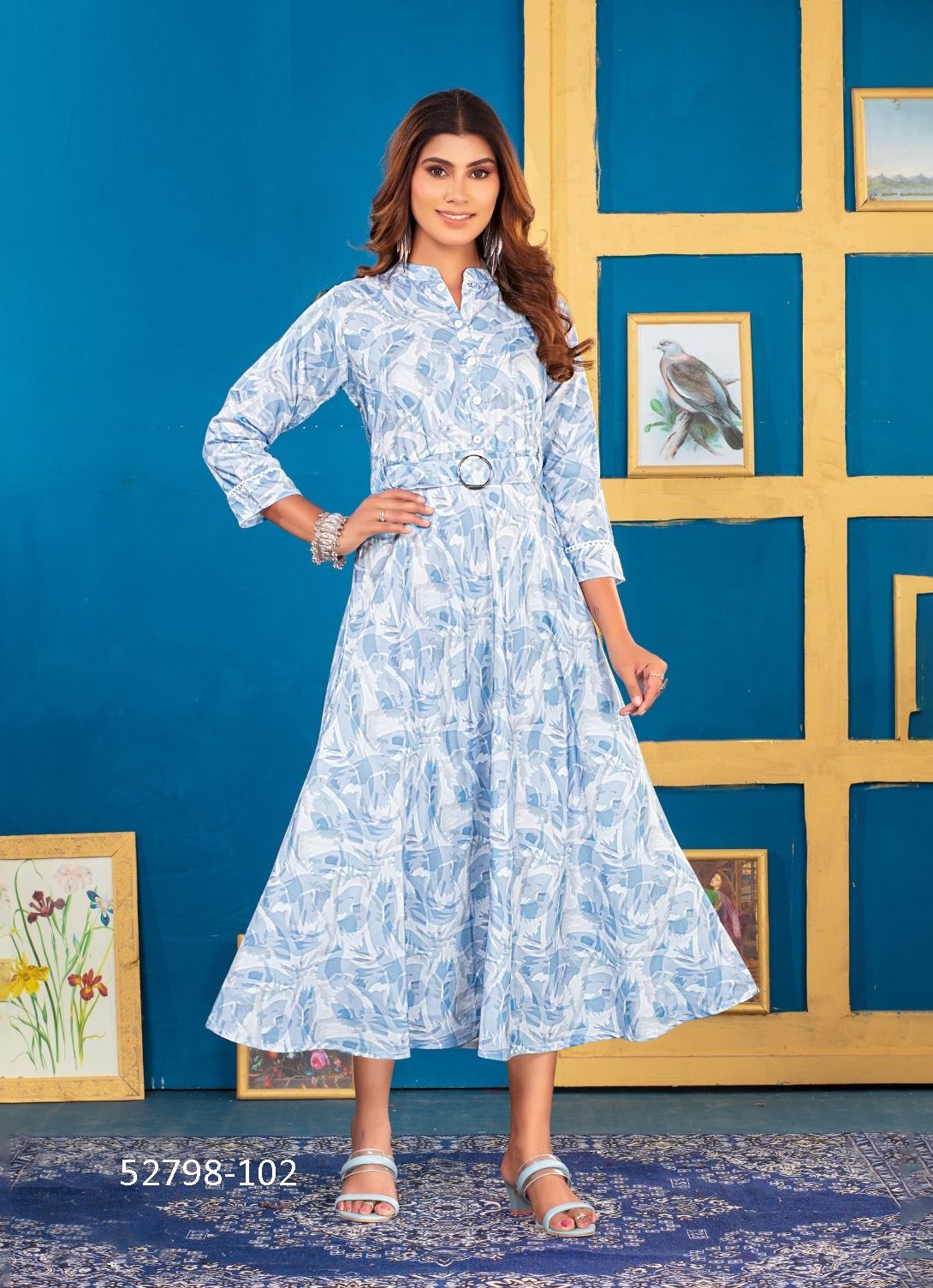 POPCORN - CATALOG # 52798 (SET OF 6 READYMADE KURTIS)