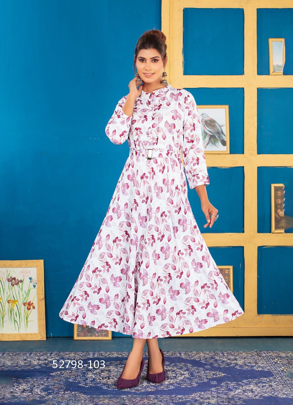 POPCORN - CATALOG # 52798 (SET OF 6 READYMADE KURTIS)