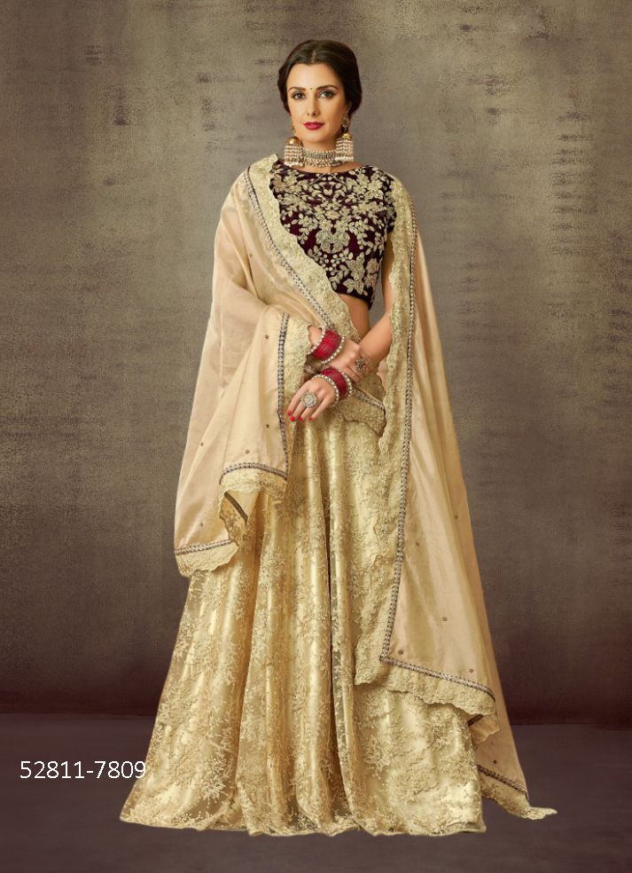 SAMYUKTA 1 - CATALOG # 52811 (SET OF 8 READYMADE LEHENGAS)