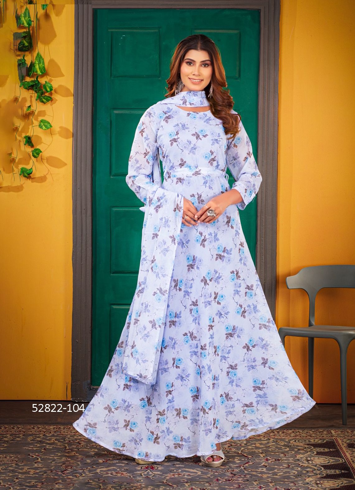 KISMAT - CATALOG # 52822 (SET OF 6 READYMADE KURTIS)