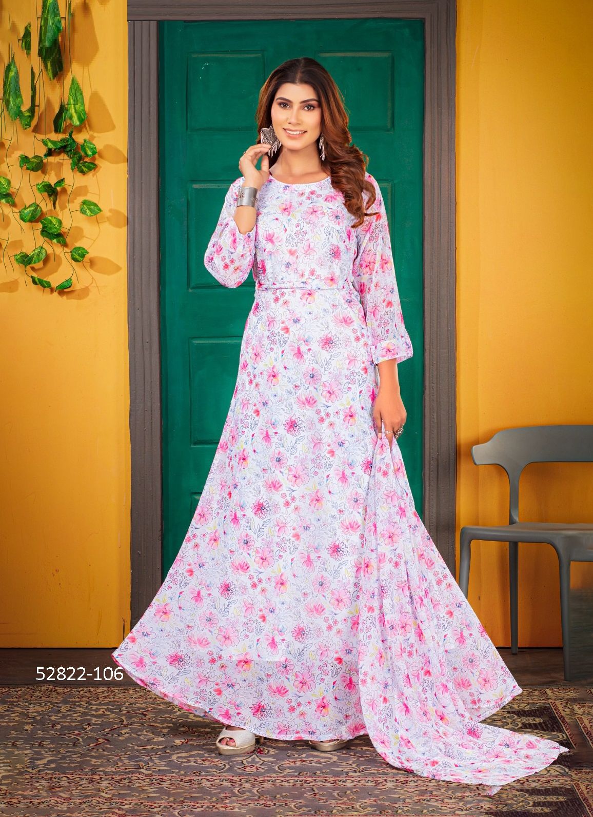 KISMAT - CATALOG # 52822 (SET OF 6 READYMADE KURTIS)
