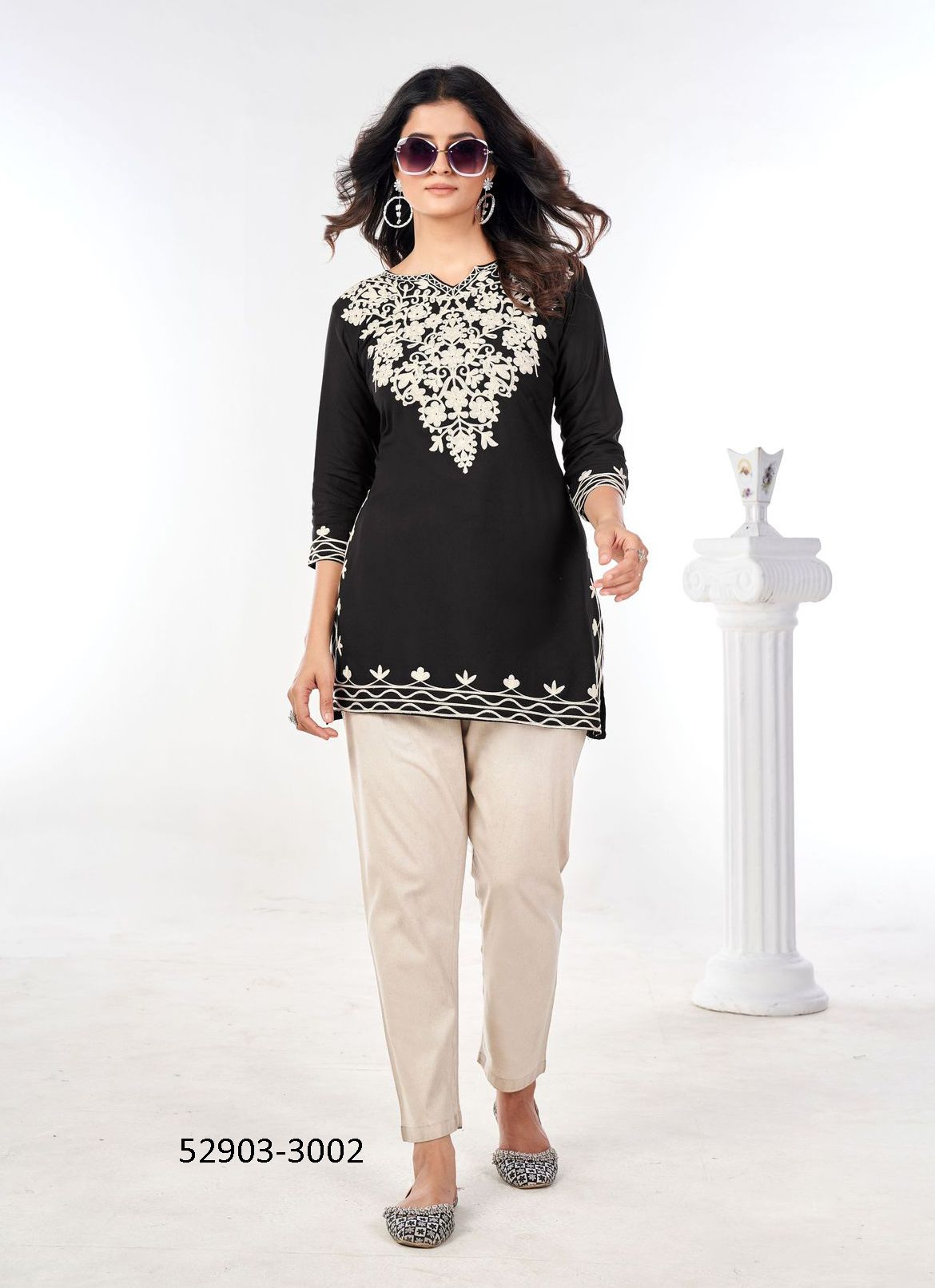 GULMARG 3 - CATALOG # 52903 (SET OF 6 READYMADE KURTIS)