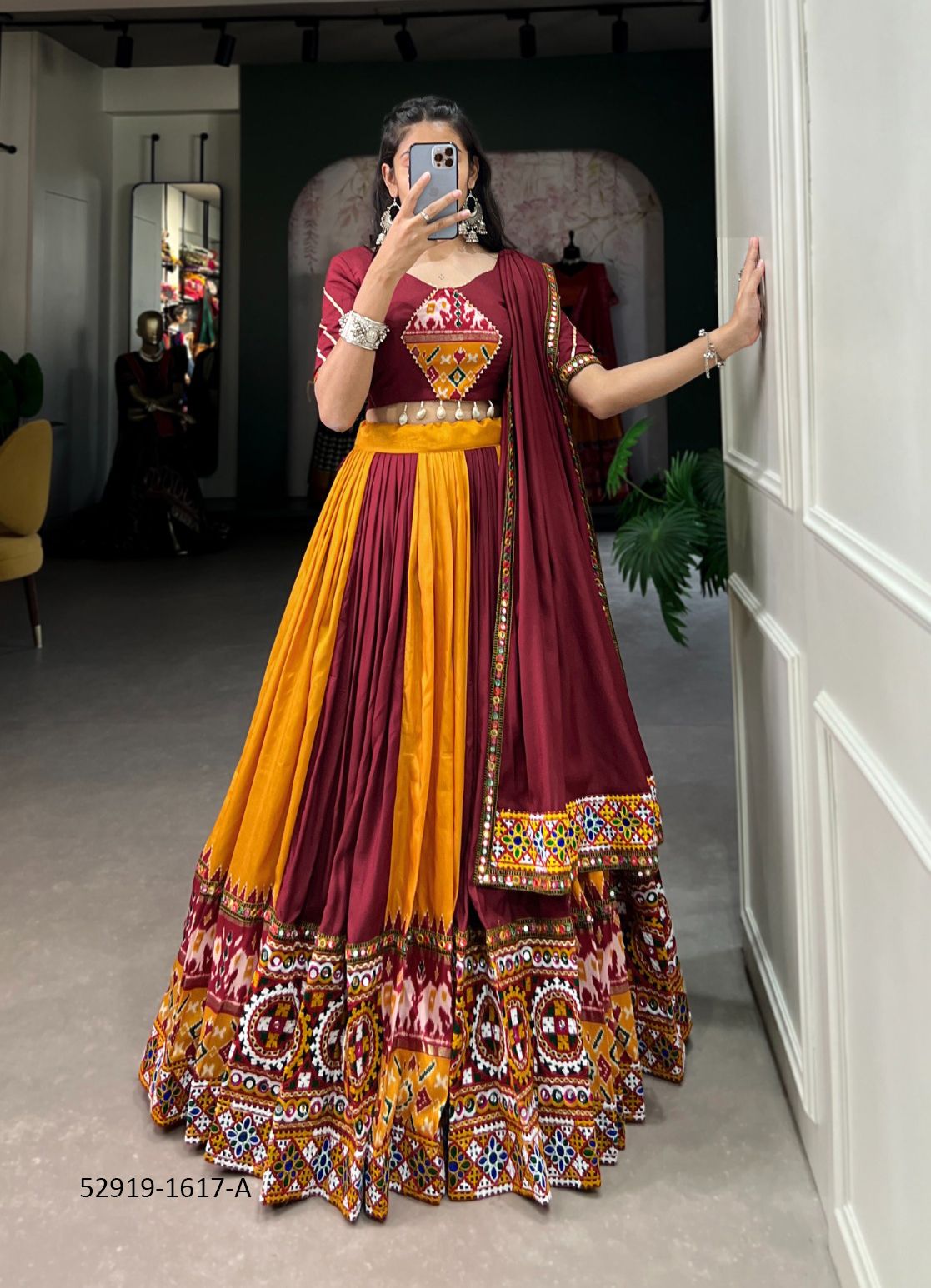 COLORS OF 1617 - CATALOG # 52919 (SET OF 7 READYMADE LEHENGAS) COLORS OF 1617 - CATALOG # 52919 (SET OF 7 READYMADE LEHENGAS)