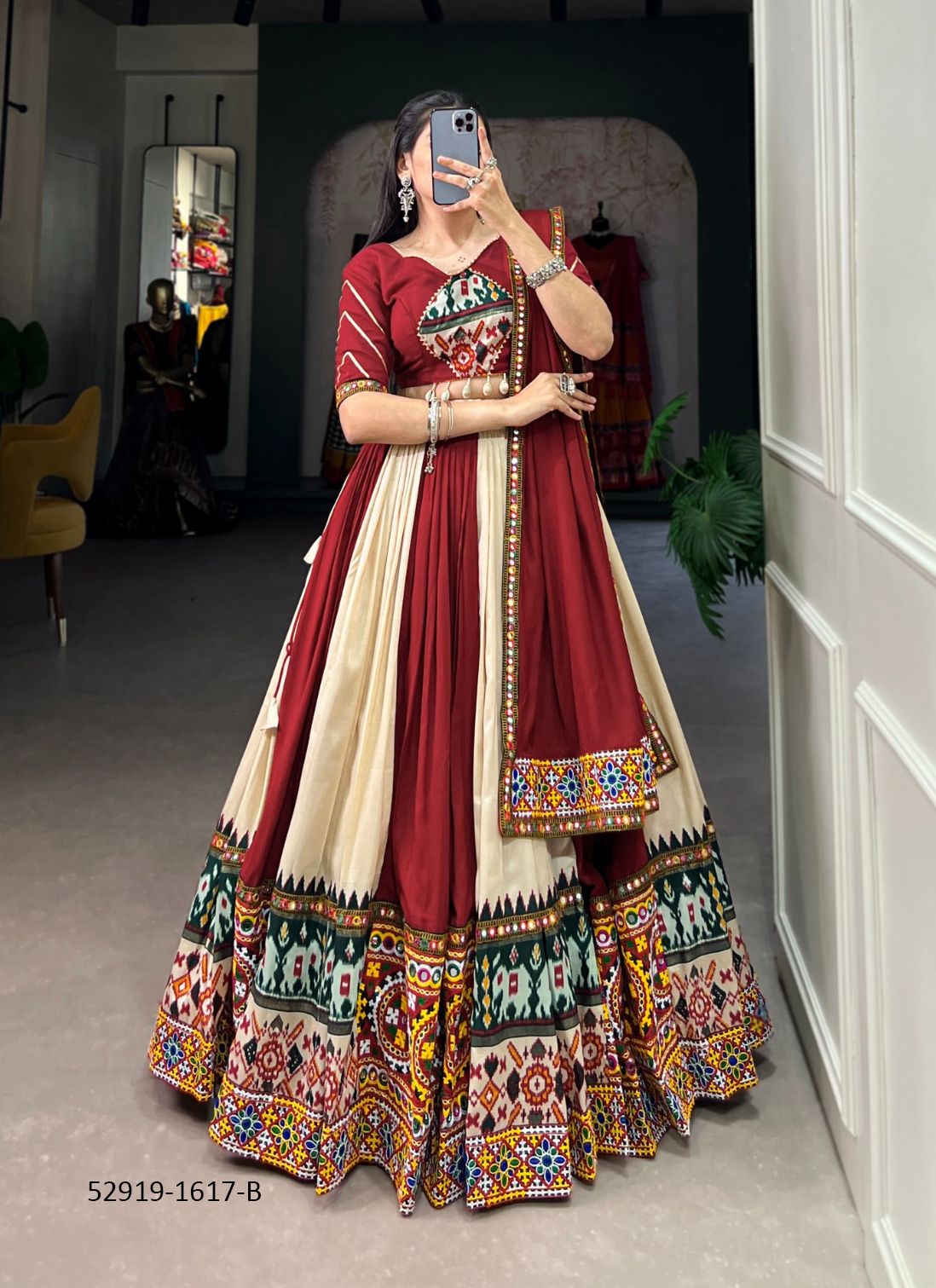 COLORS OF 1617 - CATALOG # 52919 (SET OF 7 READYMADE LEHENGAS) COLORS OF 1617 - CATALOG # 52919 (SET OF 7 READYMADE LEHENGAS)