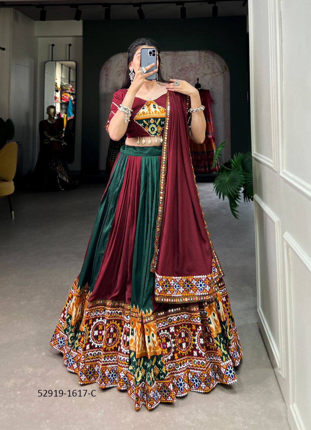 COLORS OF 1617 - CATALOG # 52919 (SET OF 7 READYMADE LEHENGAS) COLORS OF 1617 - CATALOG # 52919 (SET OF 7 READYMADE LEHENGAS)