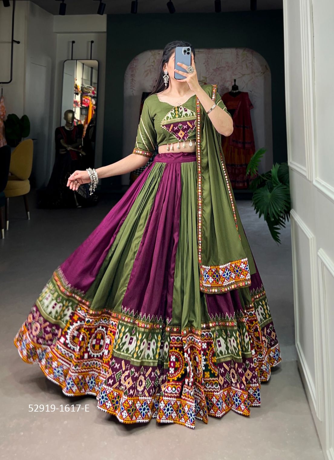 COLORS OF 1617 - CATALOG # 52919 (SET OF 7 READYMADE LEHENGAS) COLORS OF 1617 - CATALOG # 52919 (SET OF 7 READYMADE LEHENGAS)