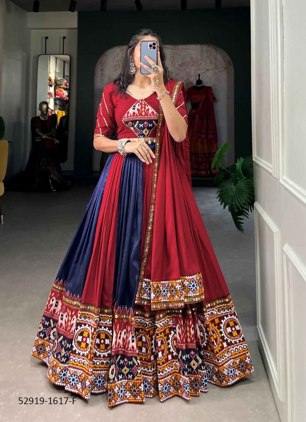 COLORS OF 1617 - CATALOG # 52919 (SET OF 7 READYMADE LEHENGAS) COLORS OF 1617 - CATALOG # 52919 (SET OF 7 READYMADE LEHENGAS)