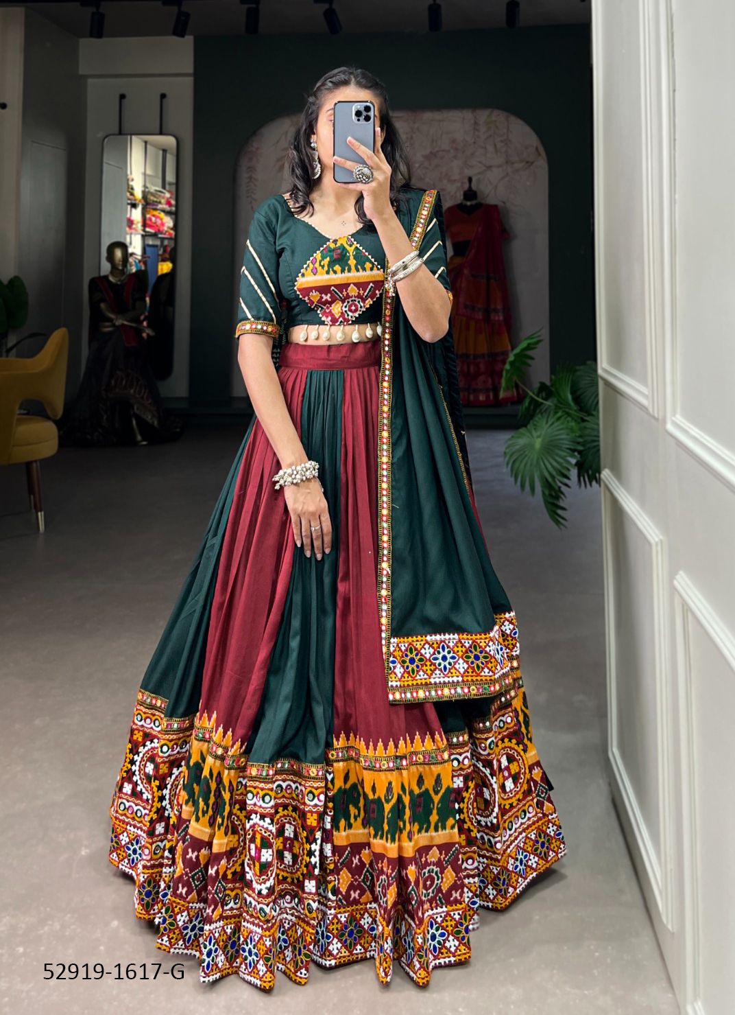 COLORS OF 1617 - CATALOG # 52919 (SET OF 7 READYMADE LEHENGAS) COLORS OF 1617 - CATALOG # 52919 (SET OF 7 READYMADE LEHENGAS)