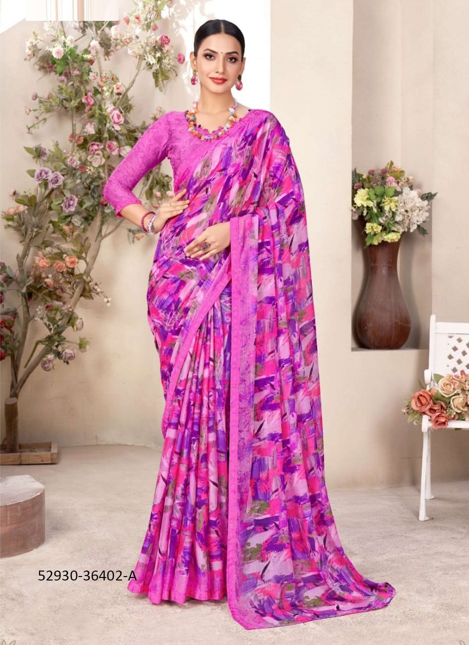 VANILLA 11 - CATALOG # 52930 (SET OF 12 SAREES)