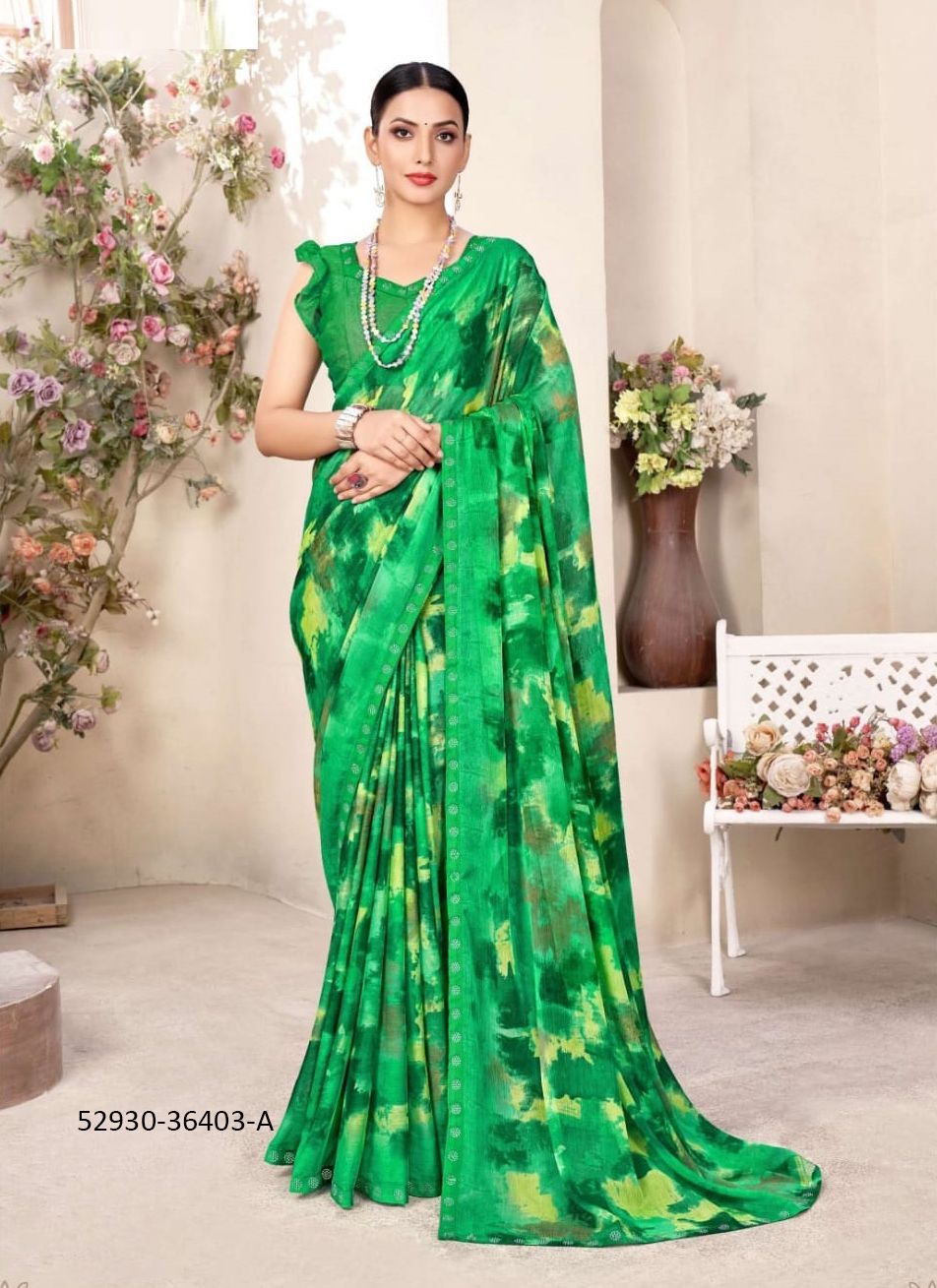 VANILLA 11 - CATALOG # 52930 (SET OF 12 SAREES)