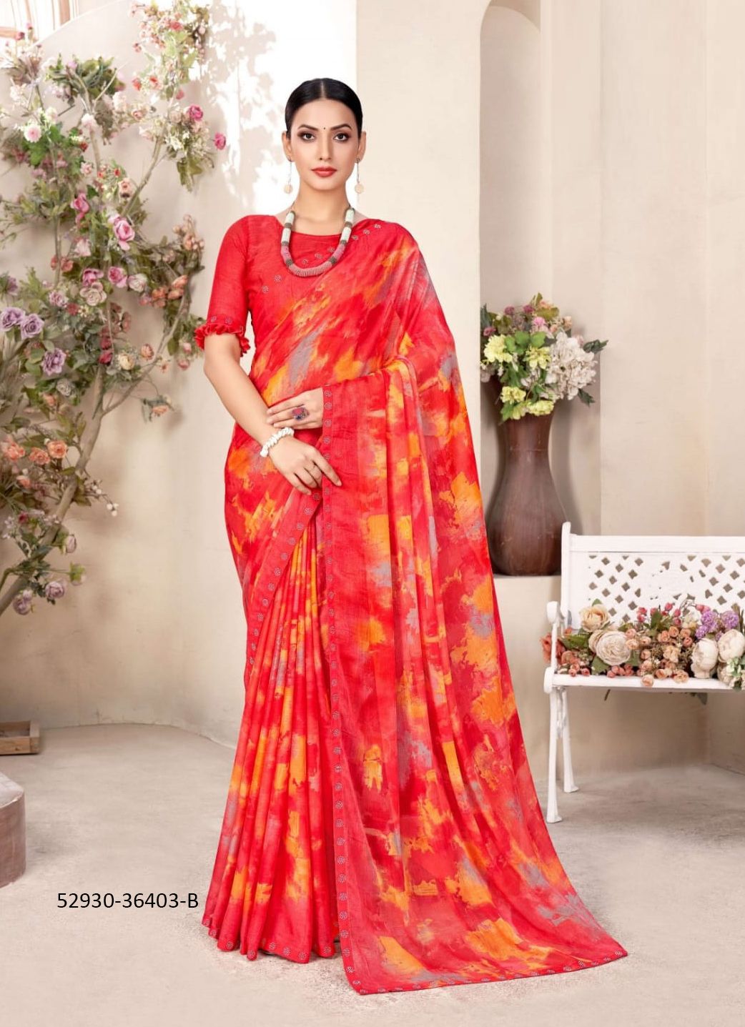 VANILLA 11 - CATALOG # 52930 (SET OF 12 SAREES)